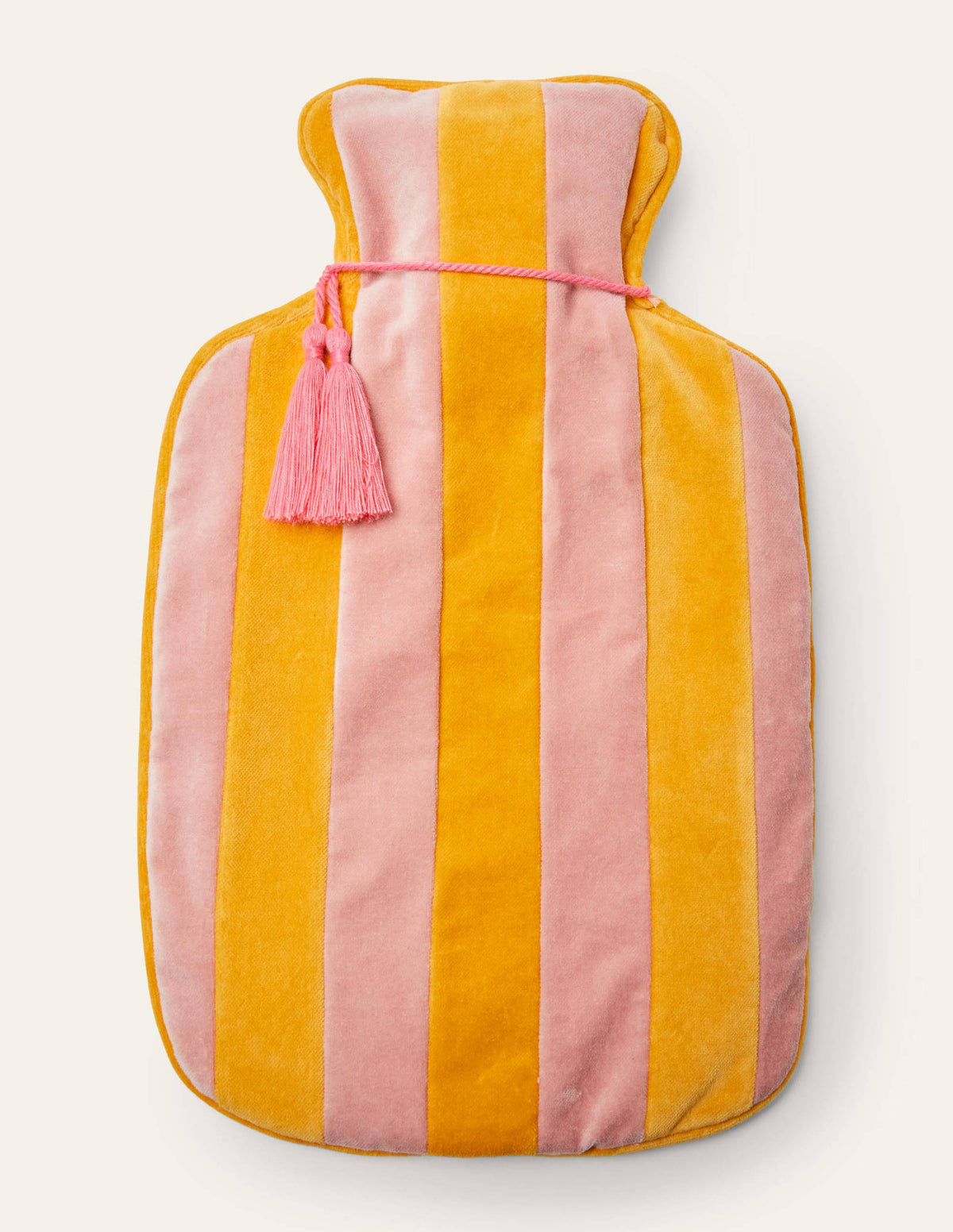 Velvet Hot Water Bottle-Honey Gold/Milkshake - Image 1