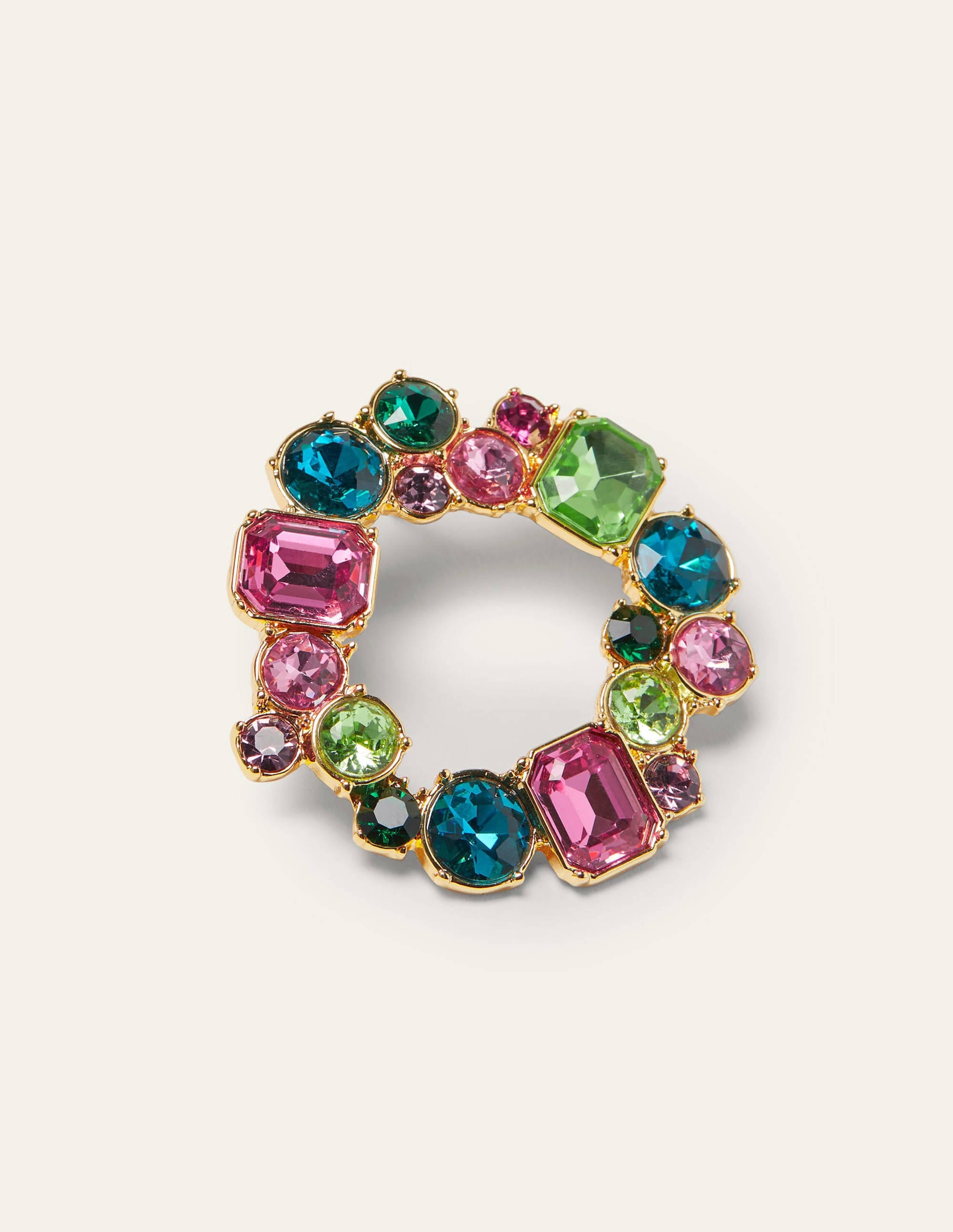 Jewelled Hoop Earrings-Multi - Image 3