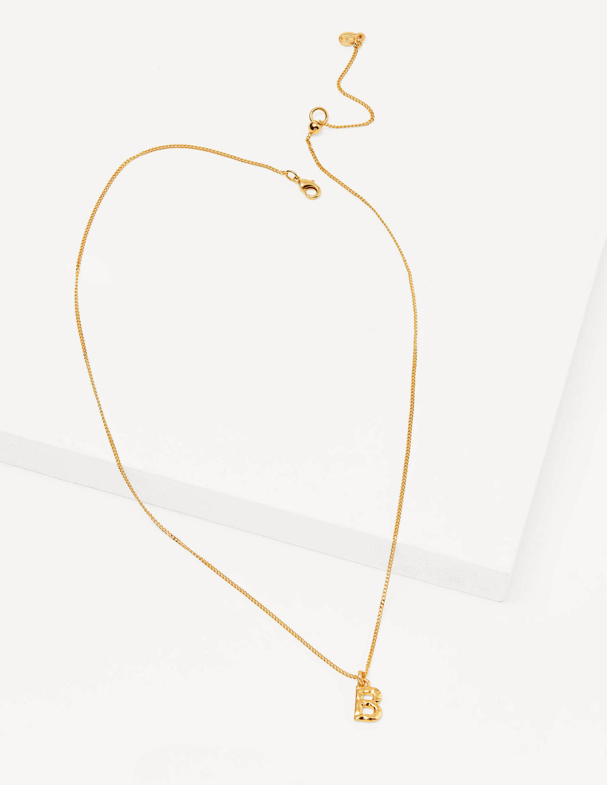 Hammered Gold Initial Pendant-Gold Metallic-1