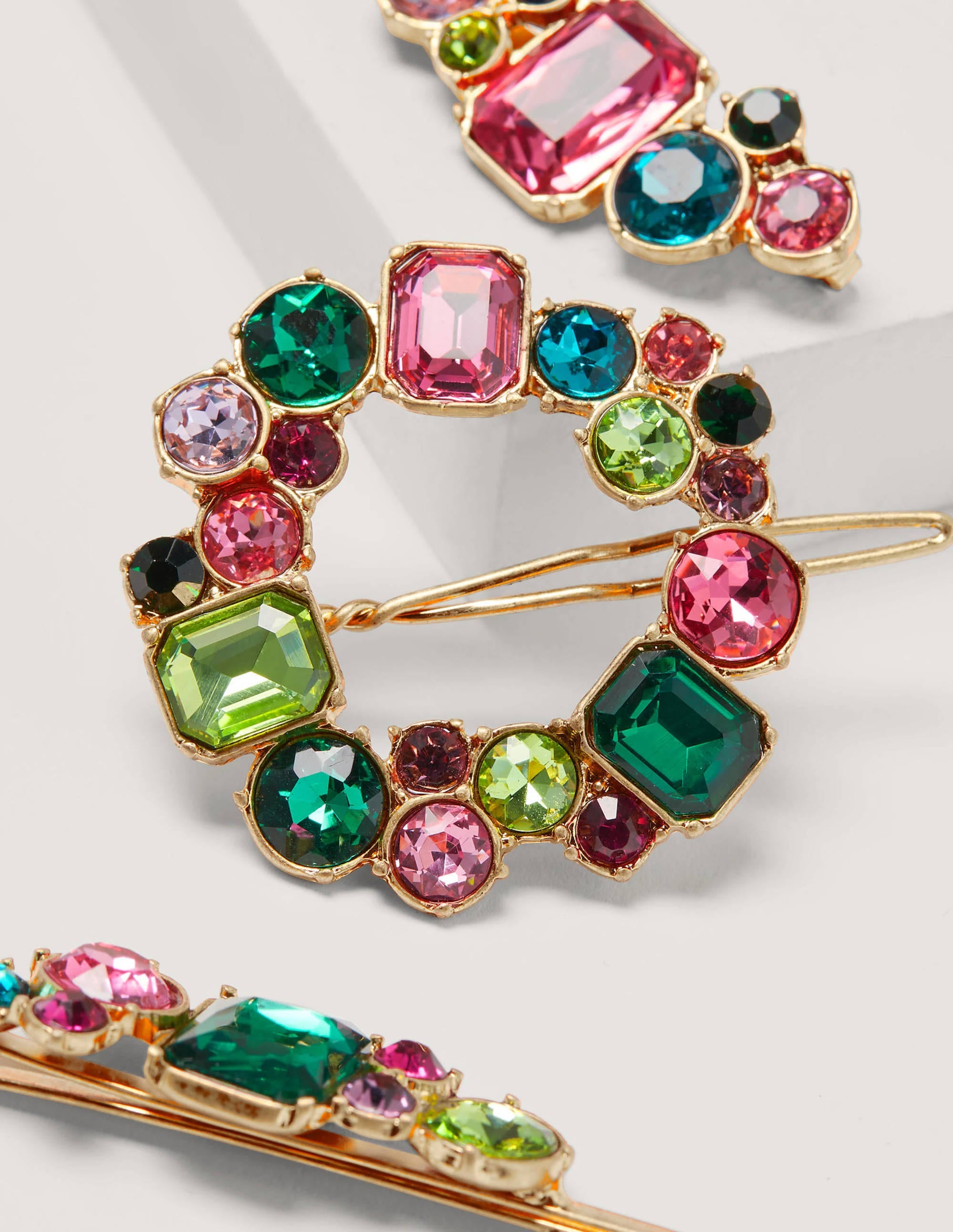 Jewelled Hair Slide Set-Multi - Image 2