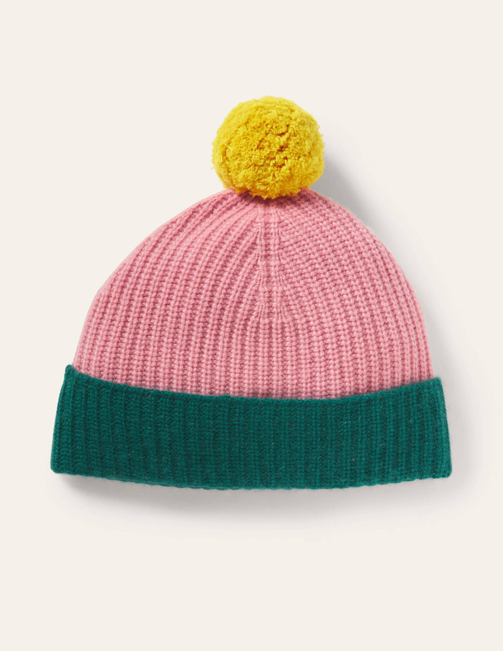 Colourblock Cashmere Hat-Wasp/Formica/Deep Forest-1