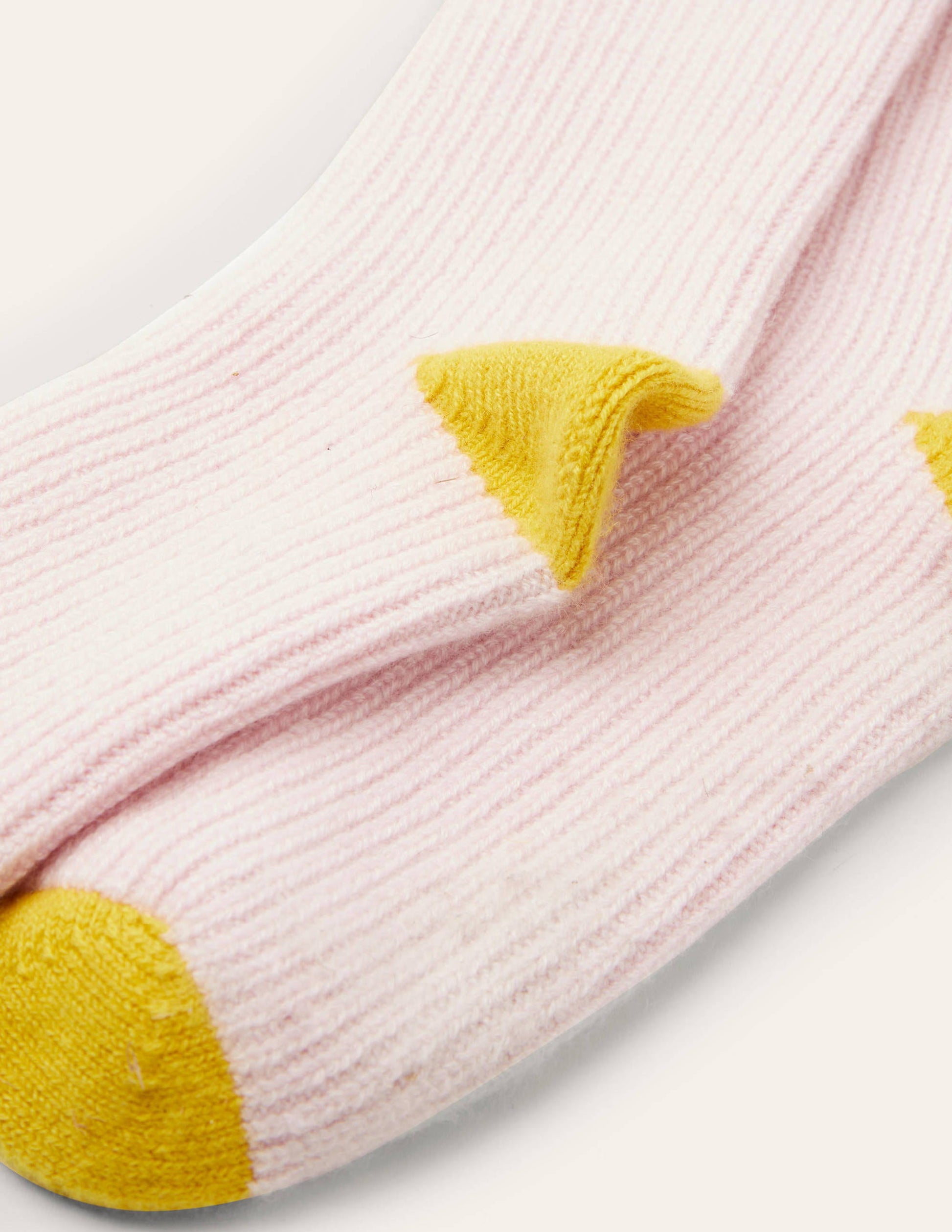 Cashmere Bed Socks-Milkshake/Wasp/Navy-2