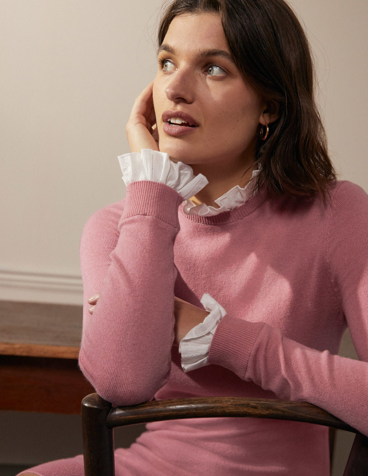 Beatrice Knitted Dress-Formica Pink - Image 3