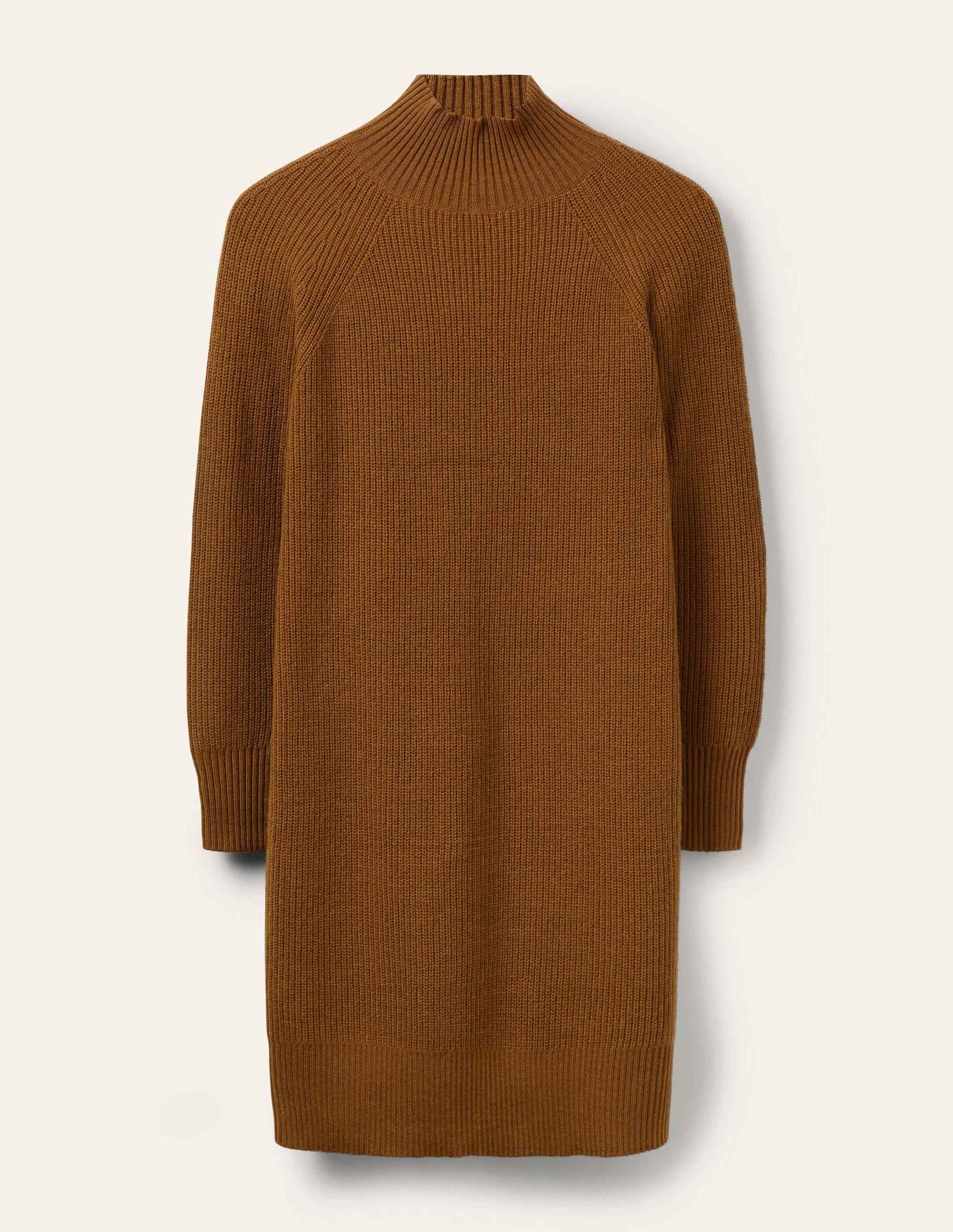 High Neck Knitted Dress-Old Moss - Image 7