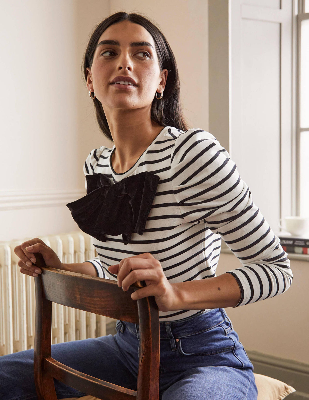 Imogen Breton-Ivory/ Black Bow - Image 4