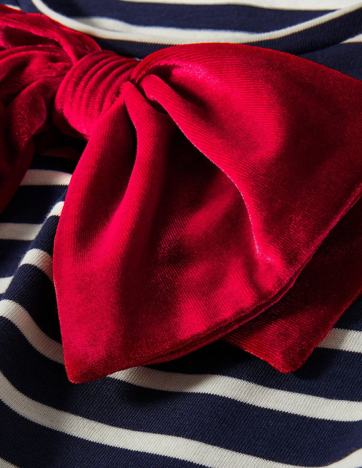 Imogen Breton-Navy/ Ivory Red Bow - Image 5