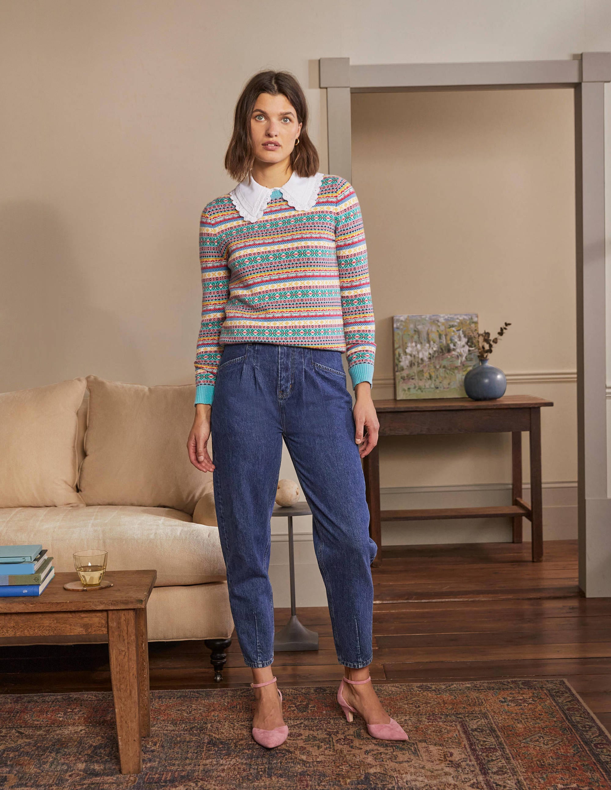 Fair Isle Jumper-Multi Heritage - Image 4