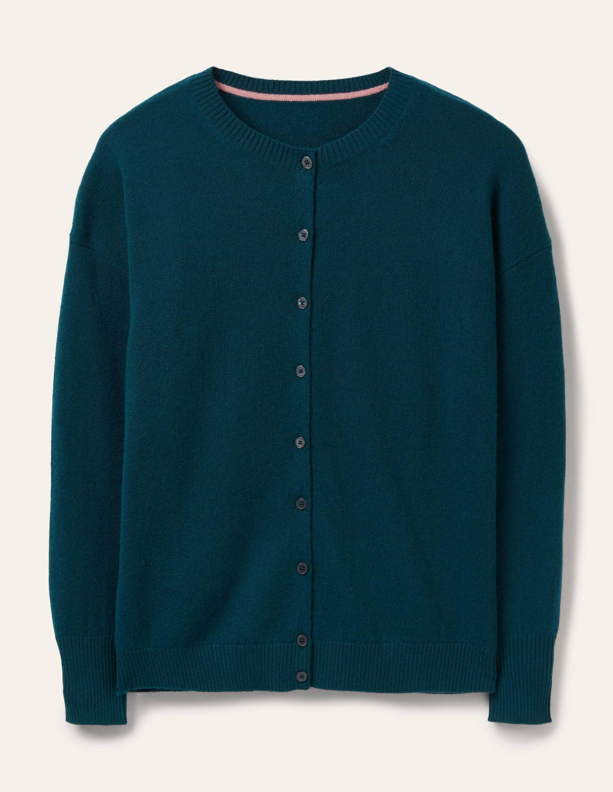 Cashmere Cardigan-Dark Teal - Image 5