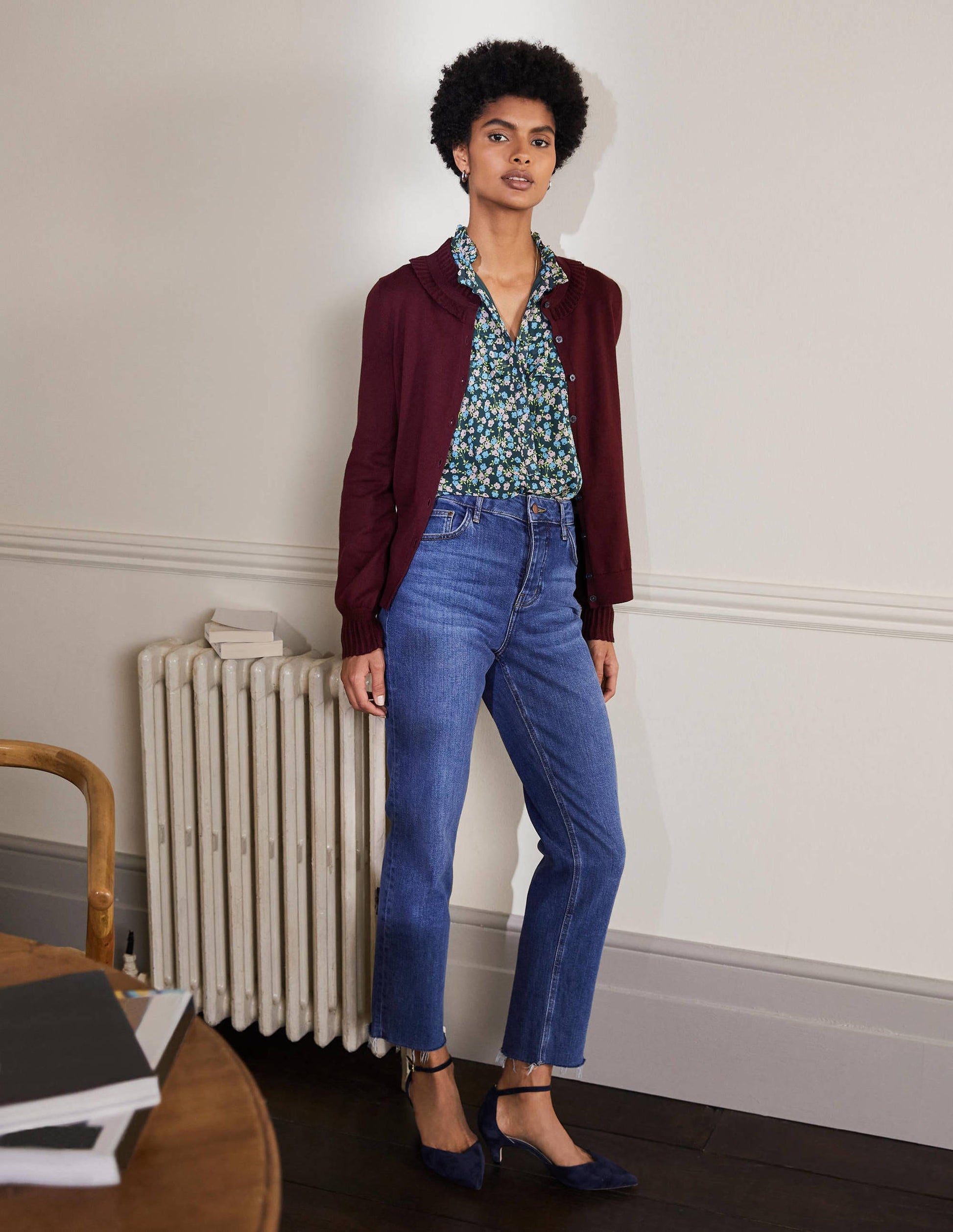 Frederica Pointelle Cardigan-Deep Wisteria-4