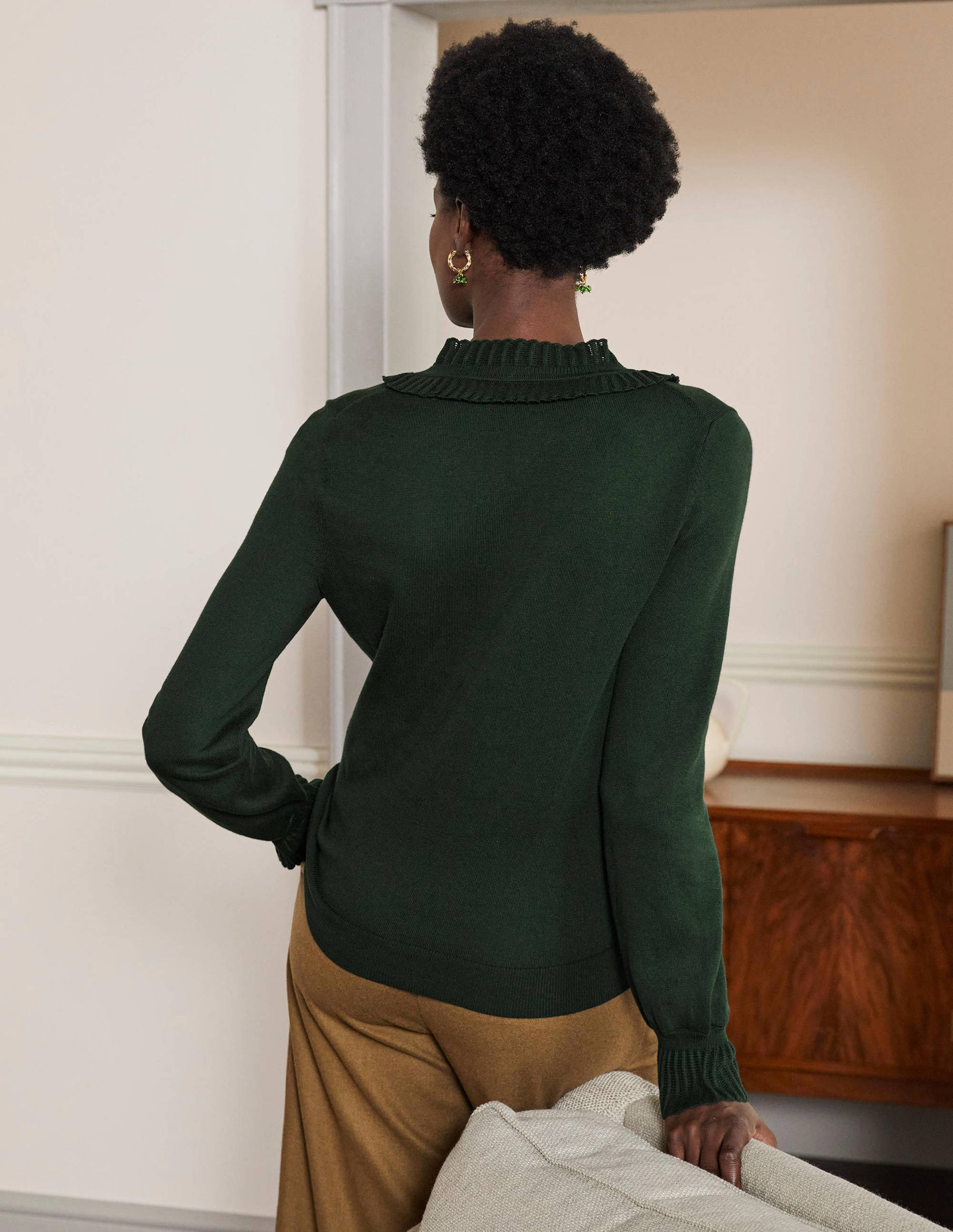 Frederica Pointelle Cardigan-Midnight Garden-3