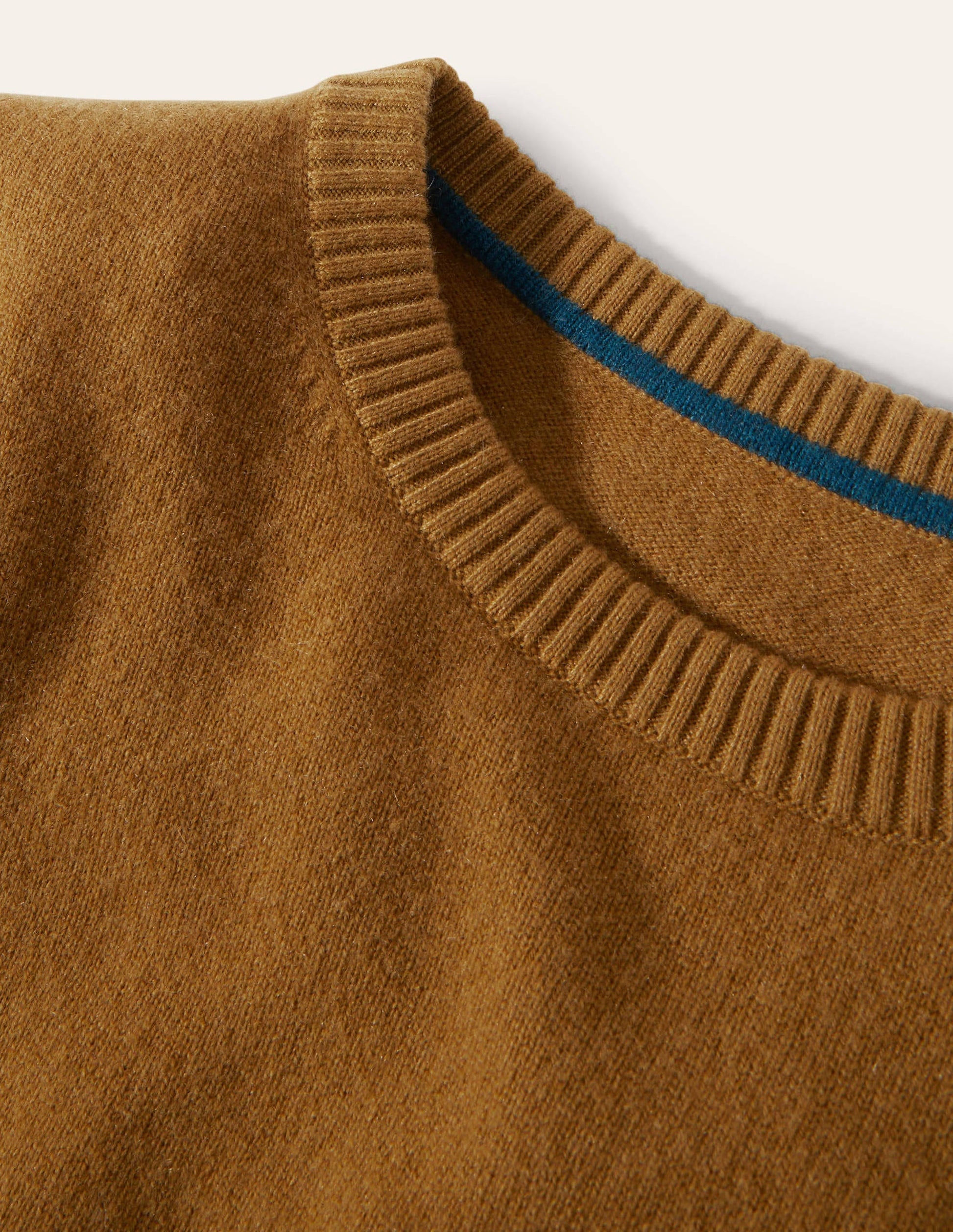 Cashmere Crew Neck Jumper-Moss Brown-6