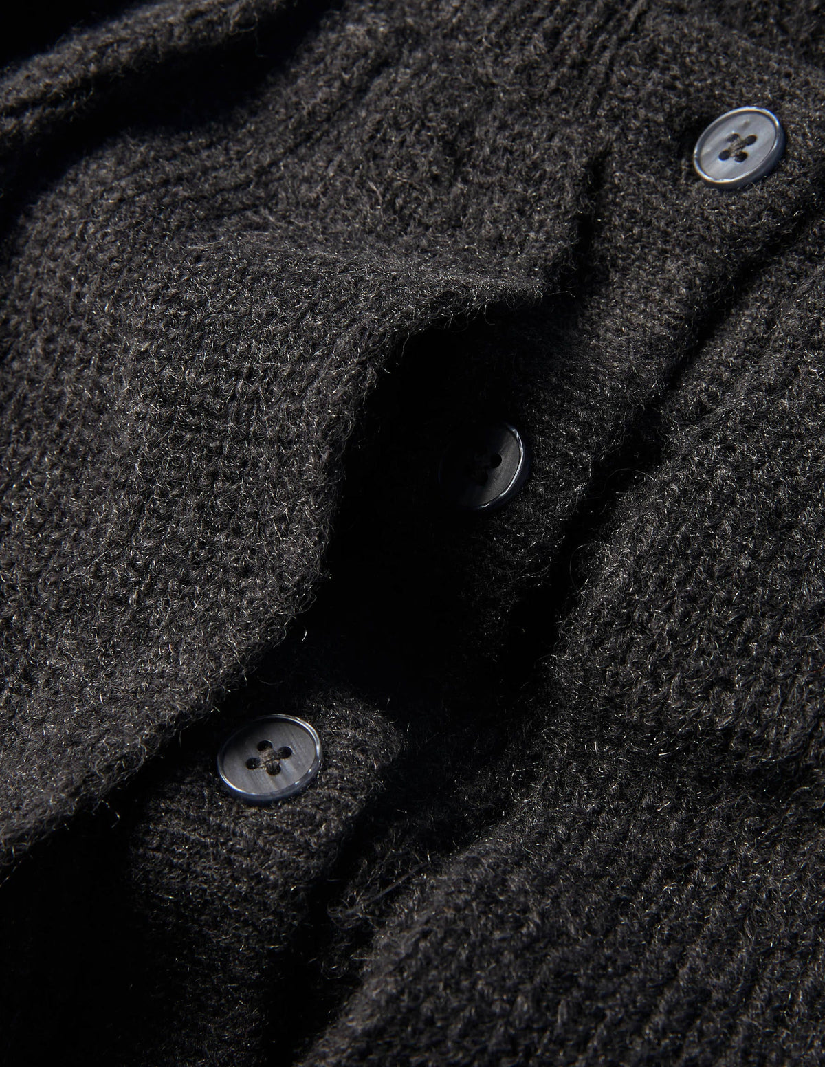 Fluffy Frill Collar Jumper-Charcoal Melange-6