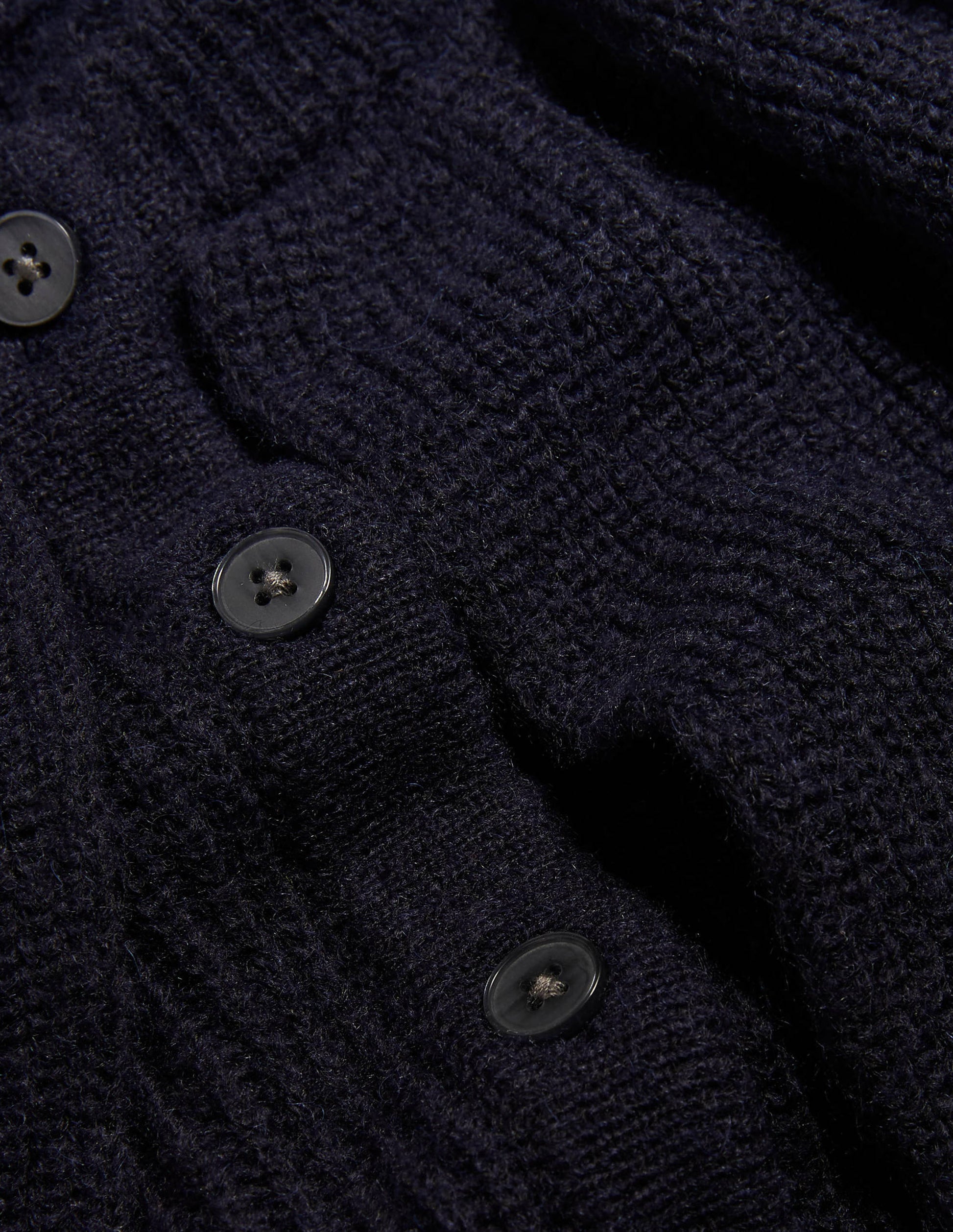 Fluffy Frill Collar Jumper-Navy-6