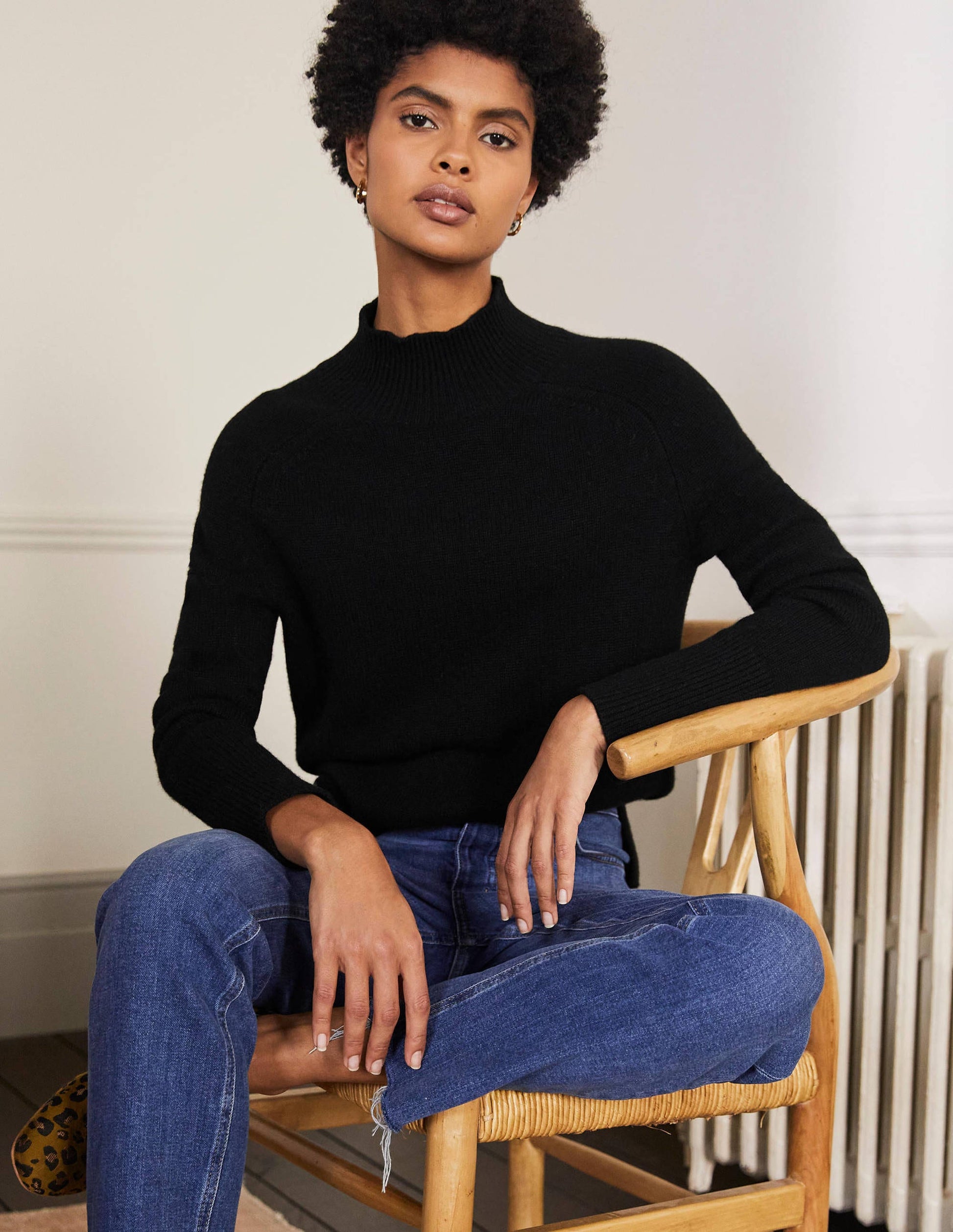 Anna Cashmere Jumper-Black-1