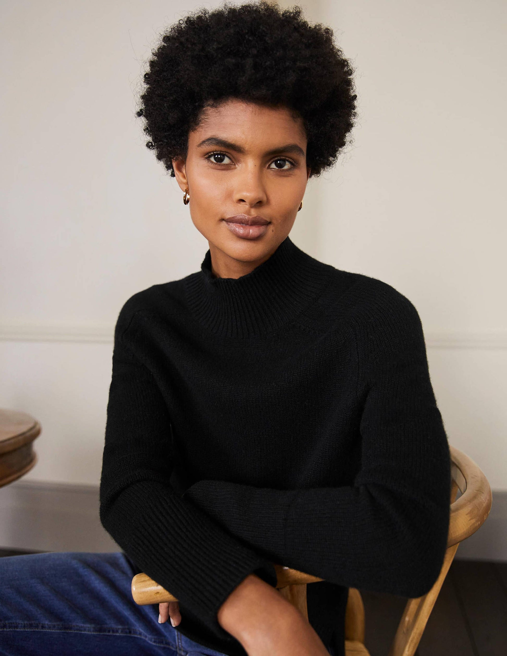 Anna Cashmere Jumper-Black-2