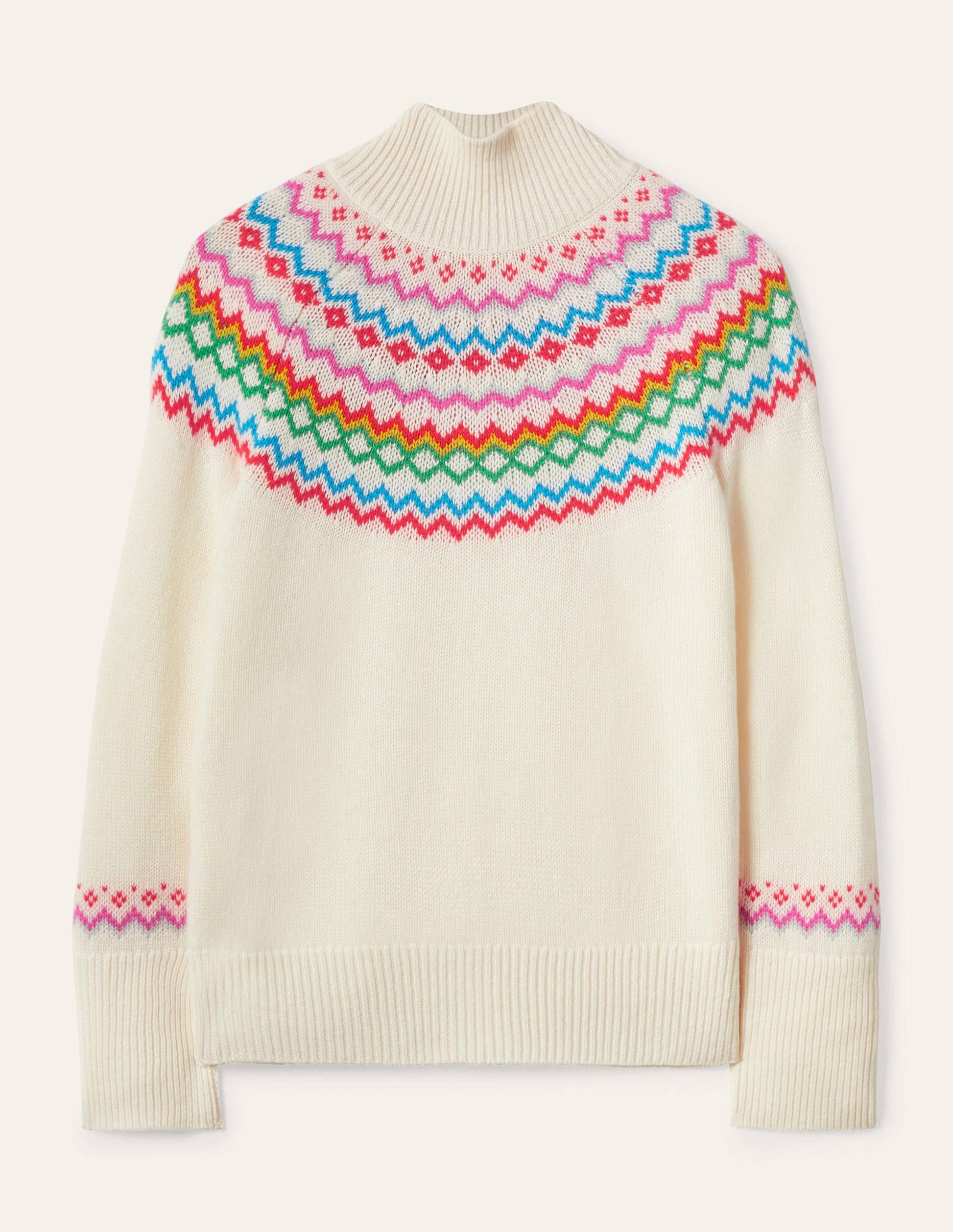 Anna Cashmere Jumper-Ivory Fair Isle-6