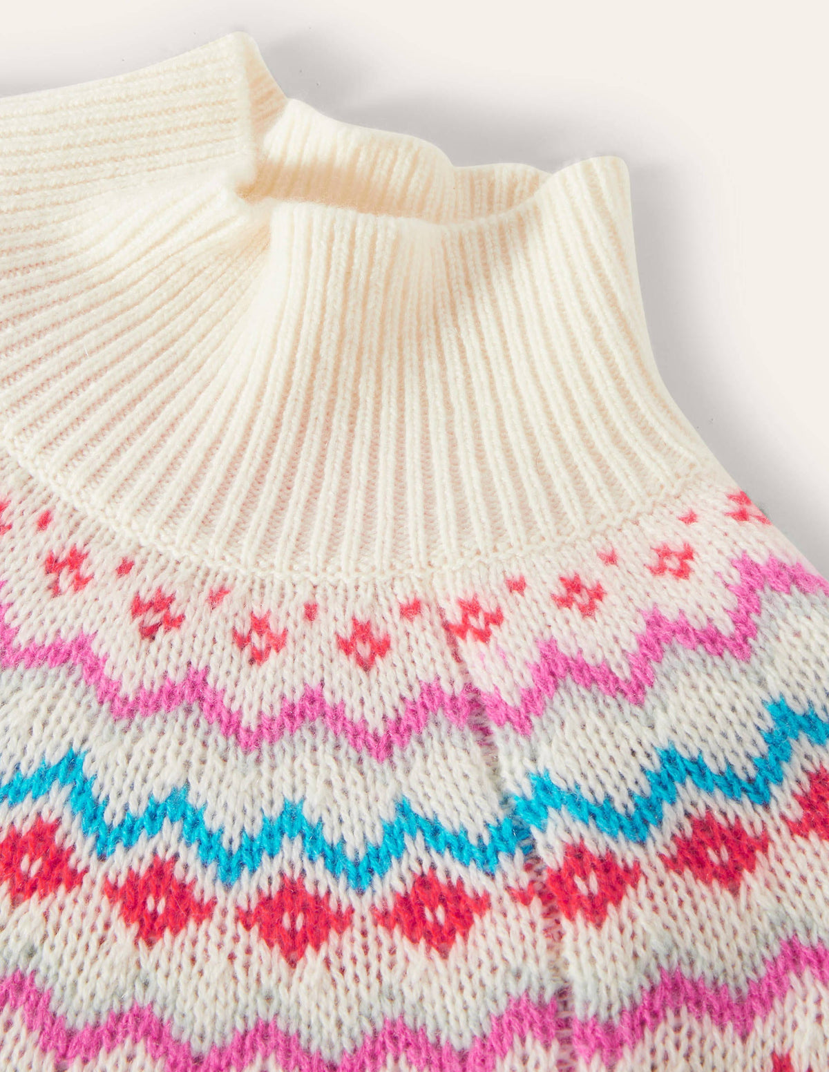 Anna Cashmere Jumper-Ivory Fair Isle - Image 7