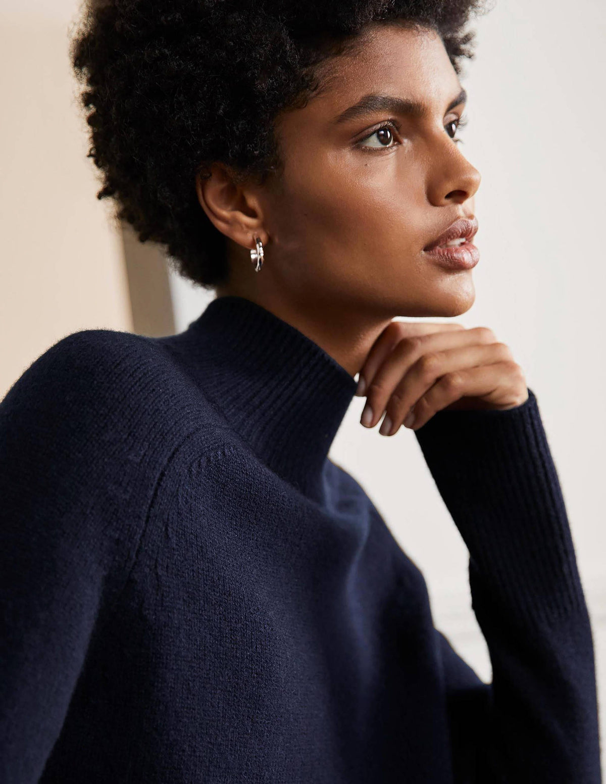 Anna Cashmere Jumper-Navy - Image 2