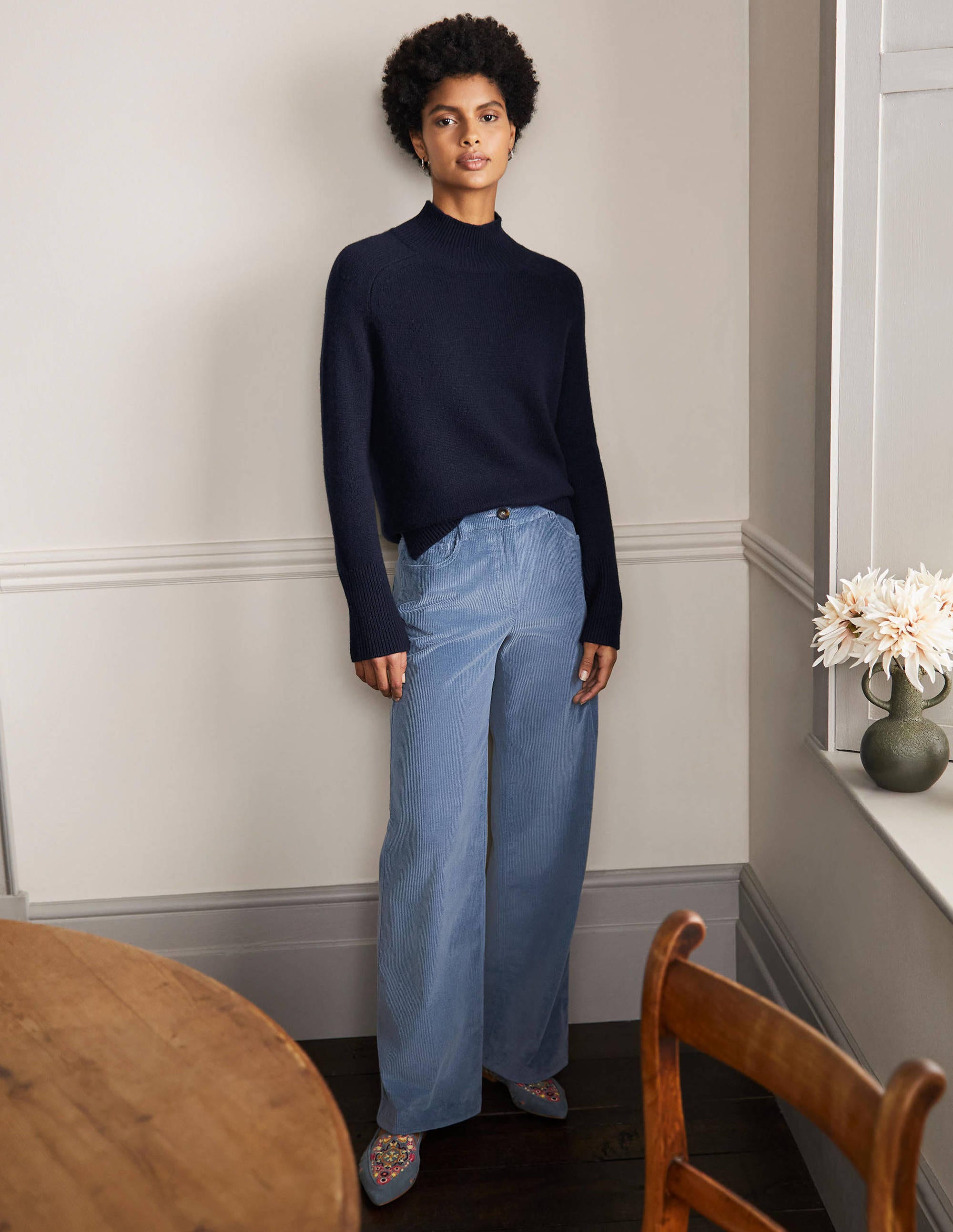 Anna Cashmere Jumper-Navy - Image 4