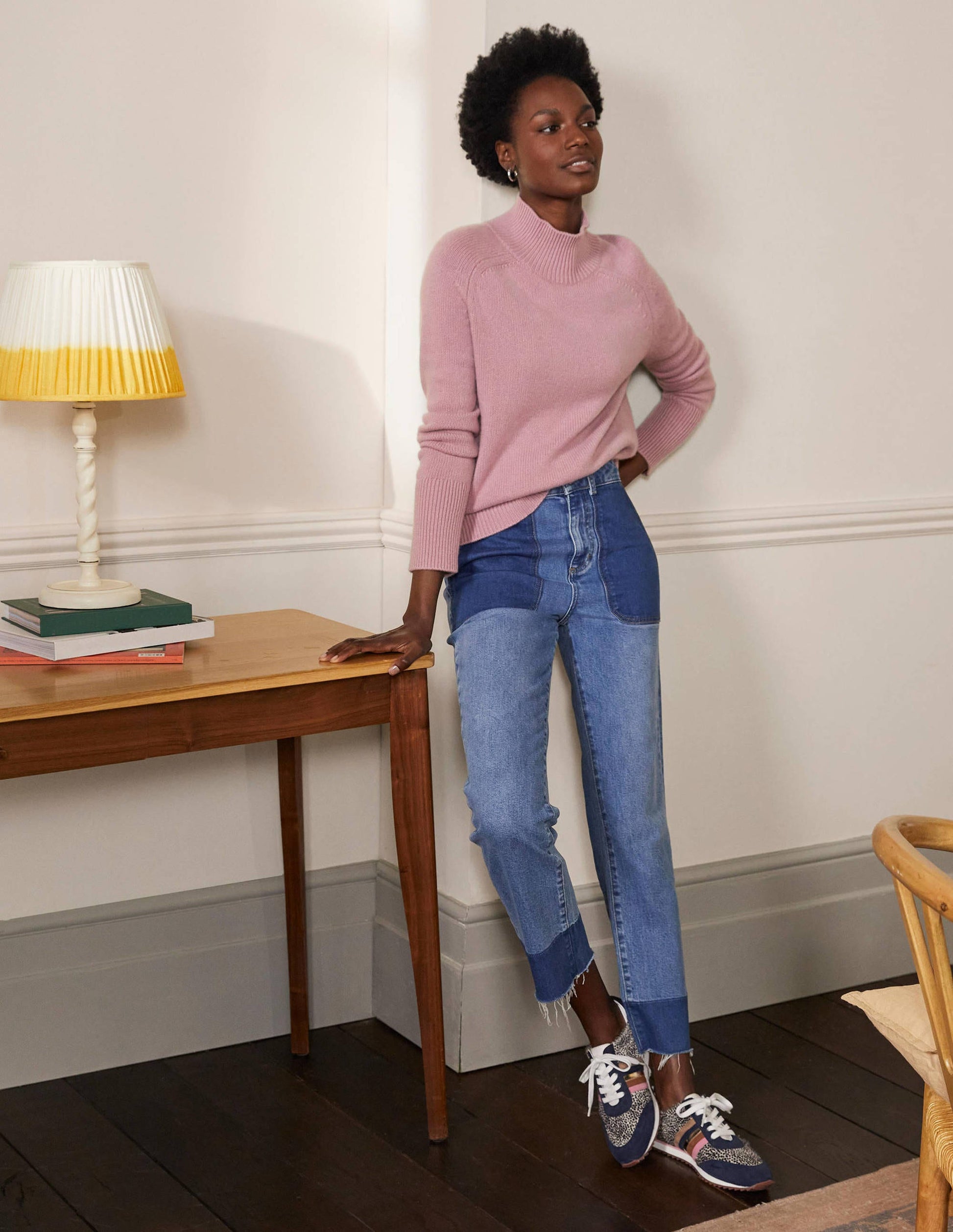 Anna Cashmere Jumper-Violet Purple-2