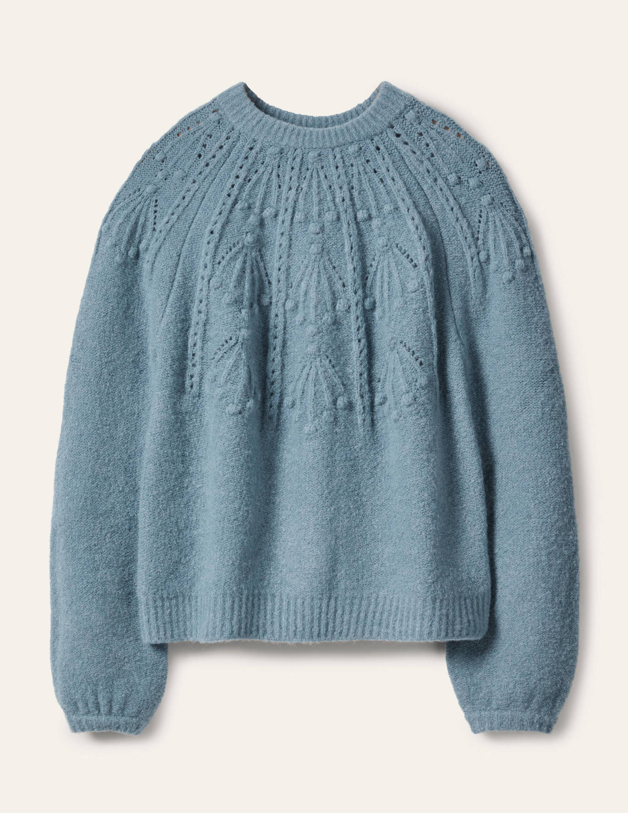 Relaxed Cable Jumper-Airforce - Image 7
