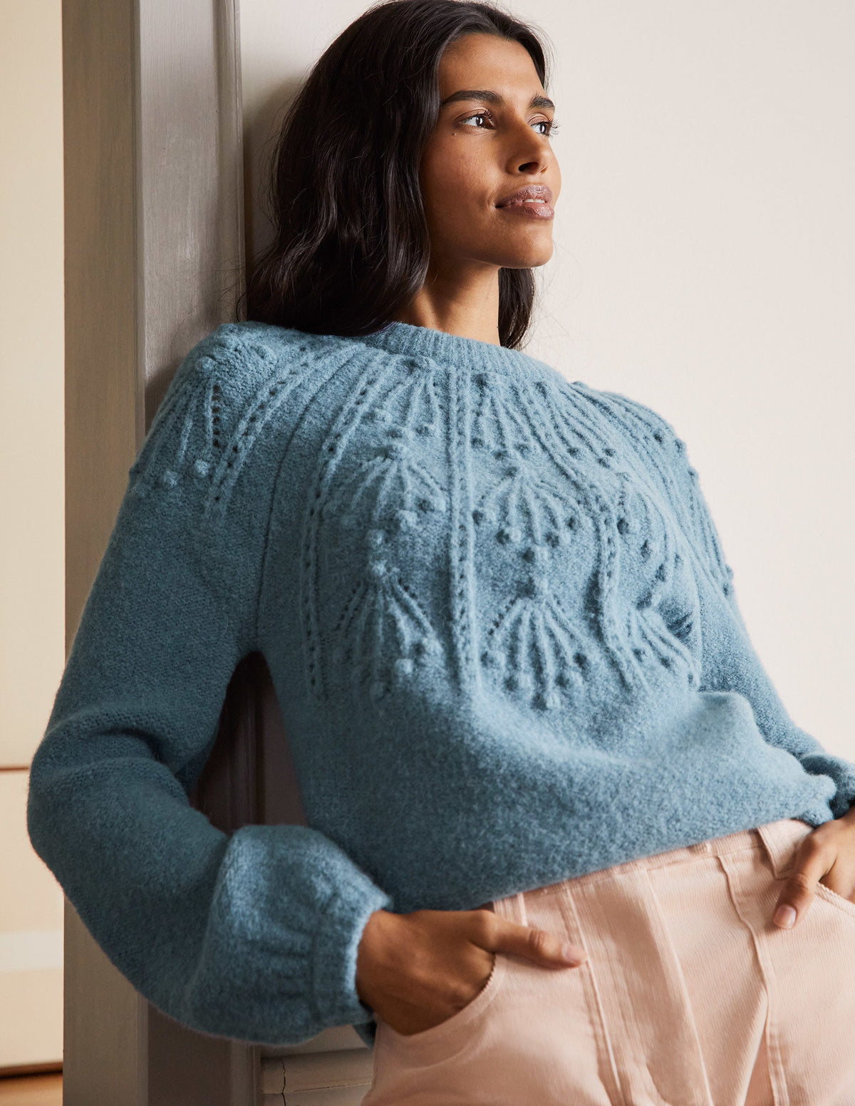Relaxed Cable Jumper-Airforce-4
