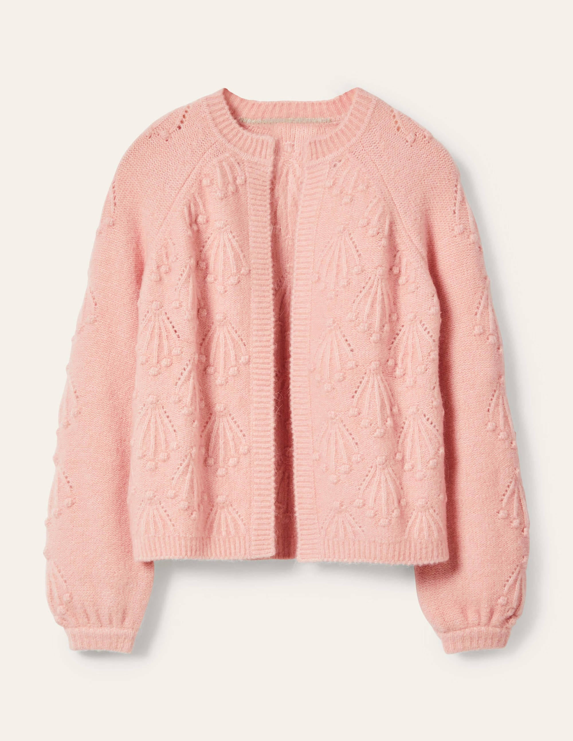 Relaxed Cable Cardigan-Milkshake - Image 6
