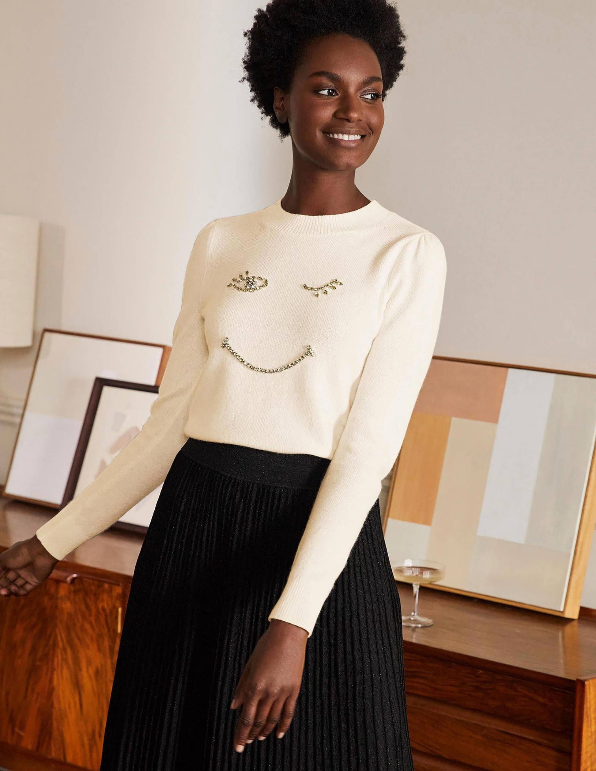 Felicity Embellished Jumper-Ivory-1