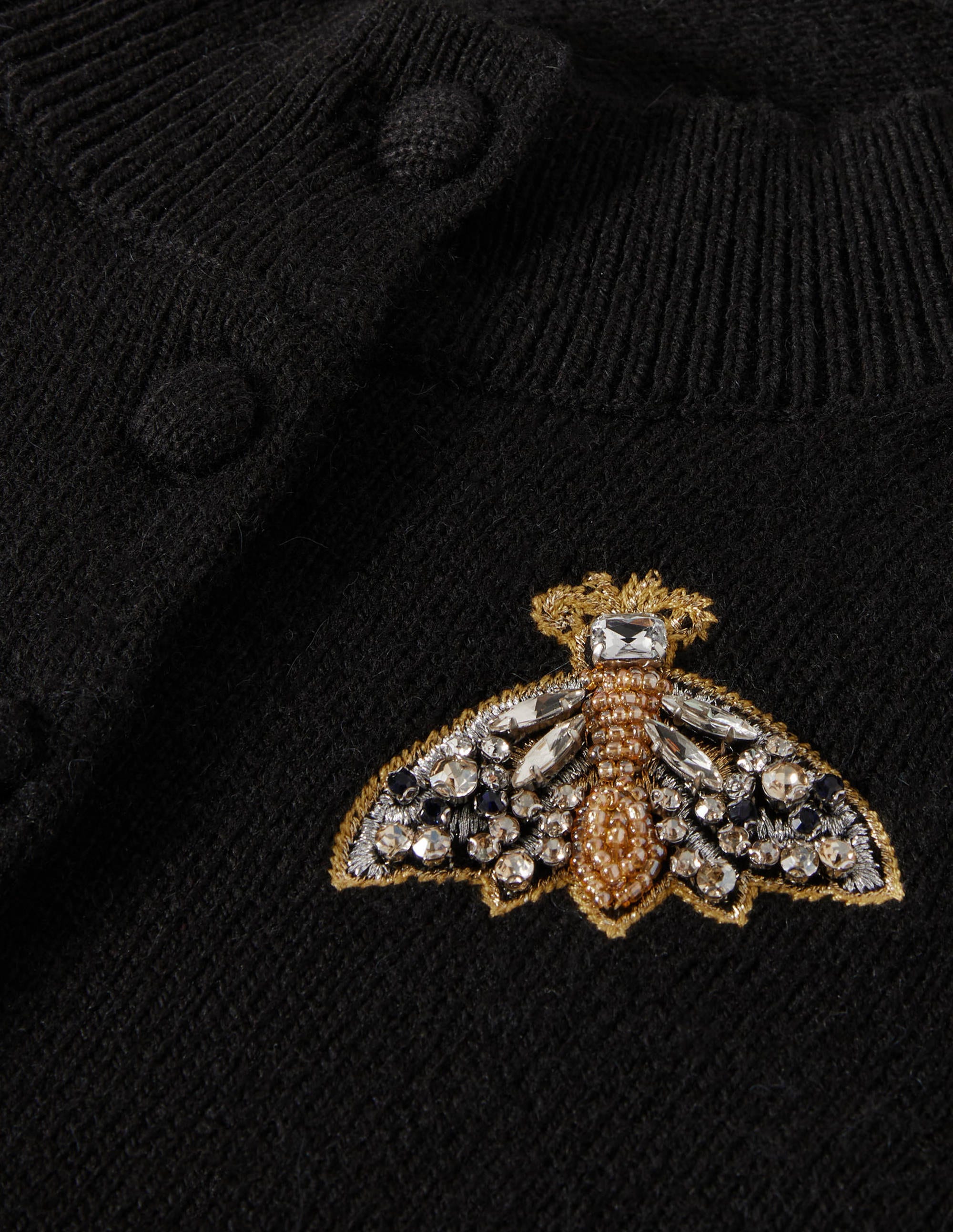 Embellished Cardigan-Black - Image 6