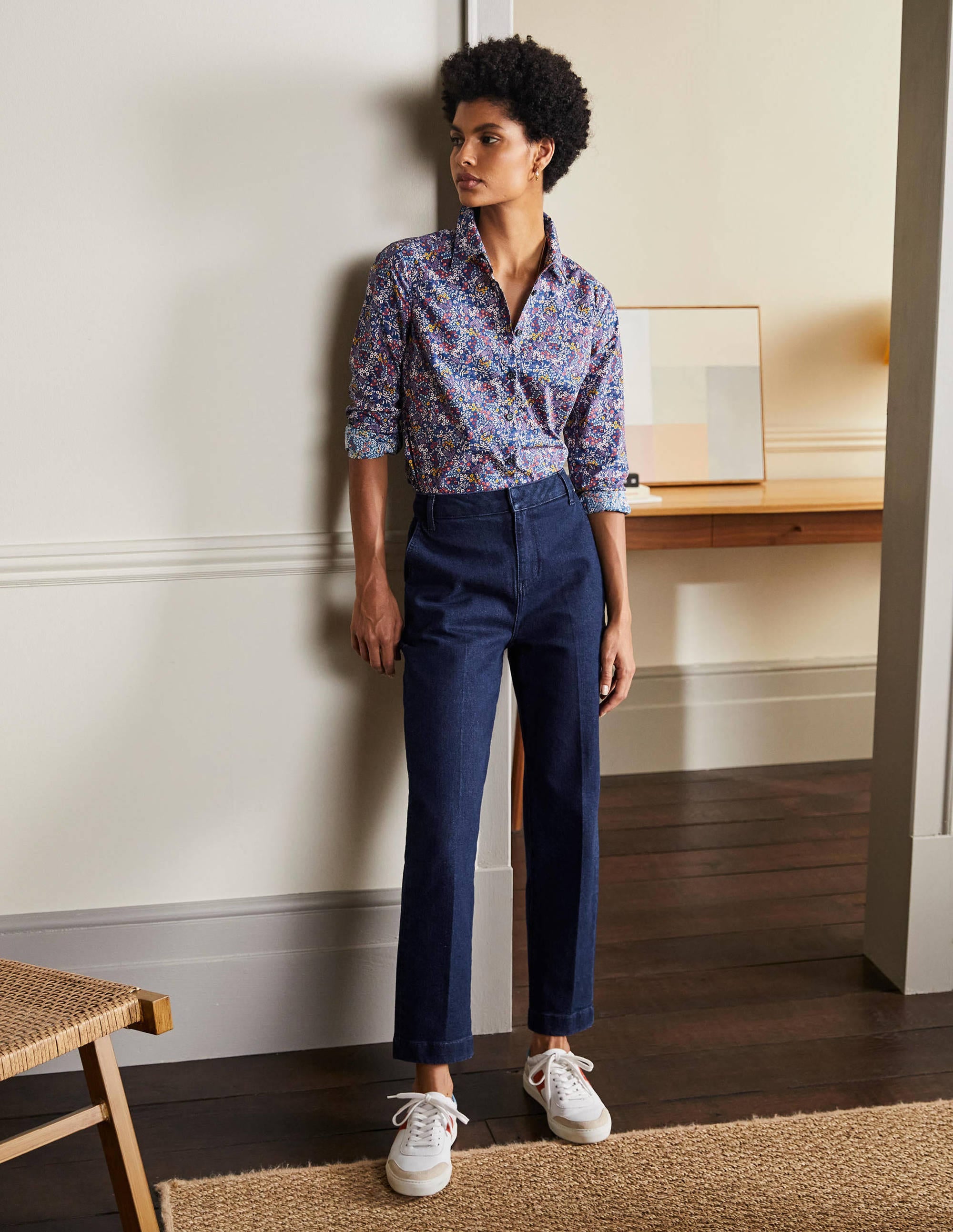 Straight Leg Jeans-Indigo - Image 1