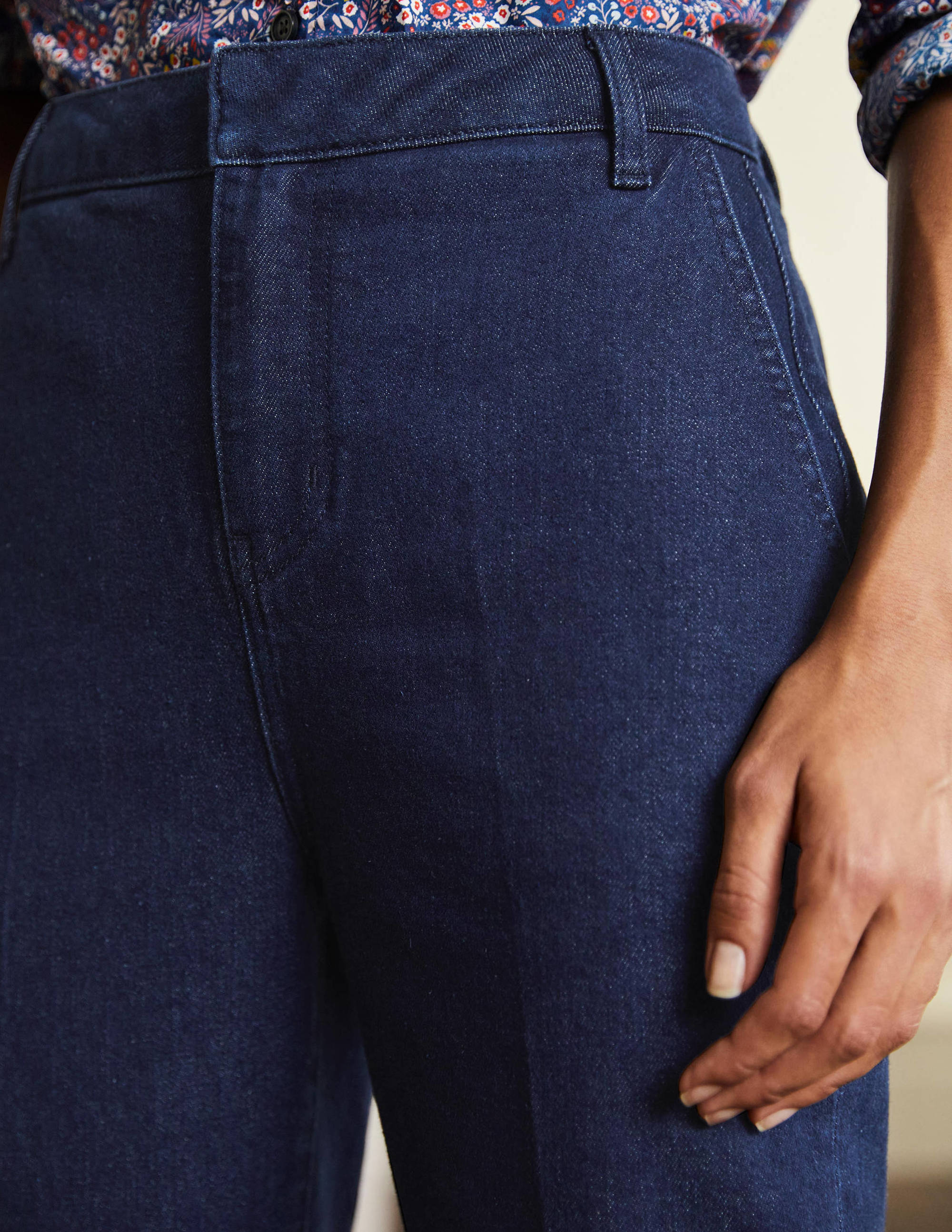 Straight Leg Jeans-Indigo - Image 2