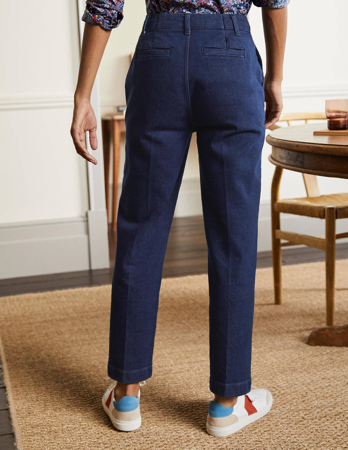 Straight Leg Jeans-Indigo-3