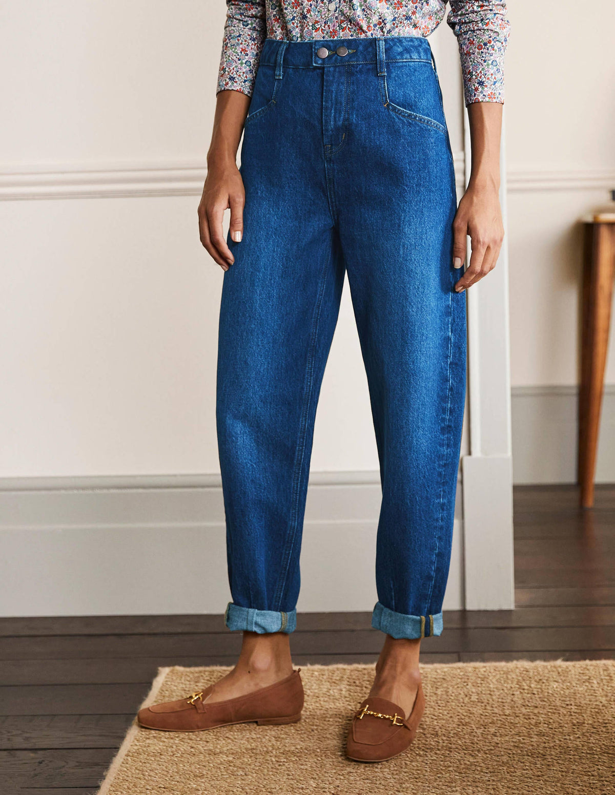 Balloon Leg Jeans-Dark Vintage - Image 4