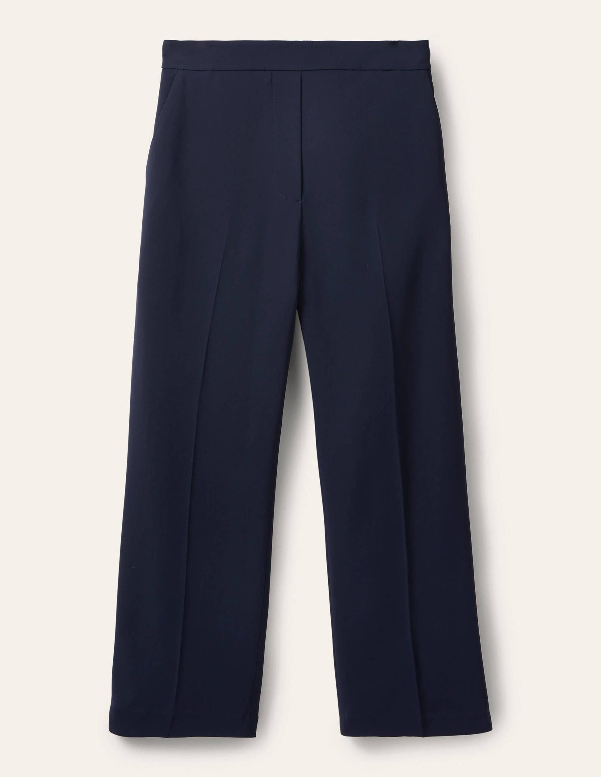 Albemarle Cropped Trousers-Navy-6
