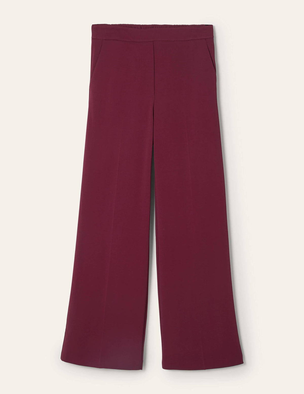 Albemarle Wide Leg Trousers-Mulled Wine - Image 7