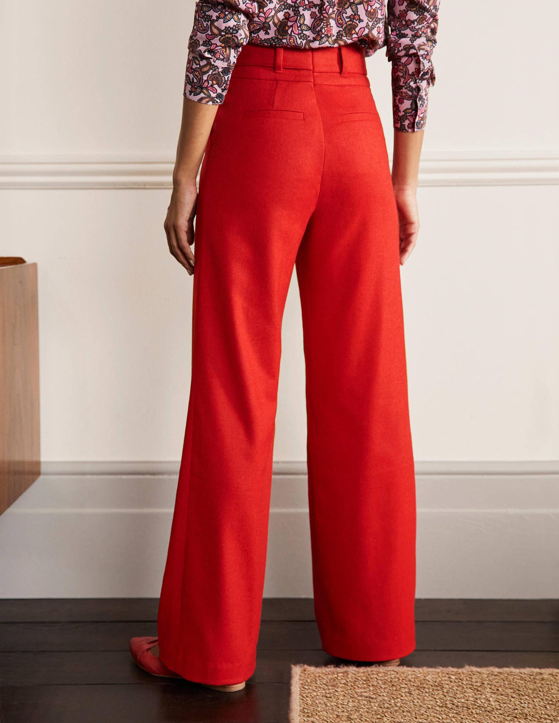 Tie Waist Wide Leg Trousers-Poppadew-3