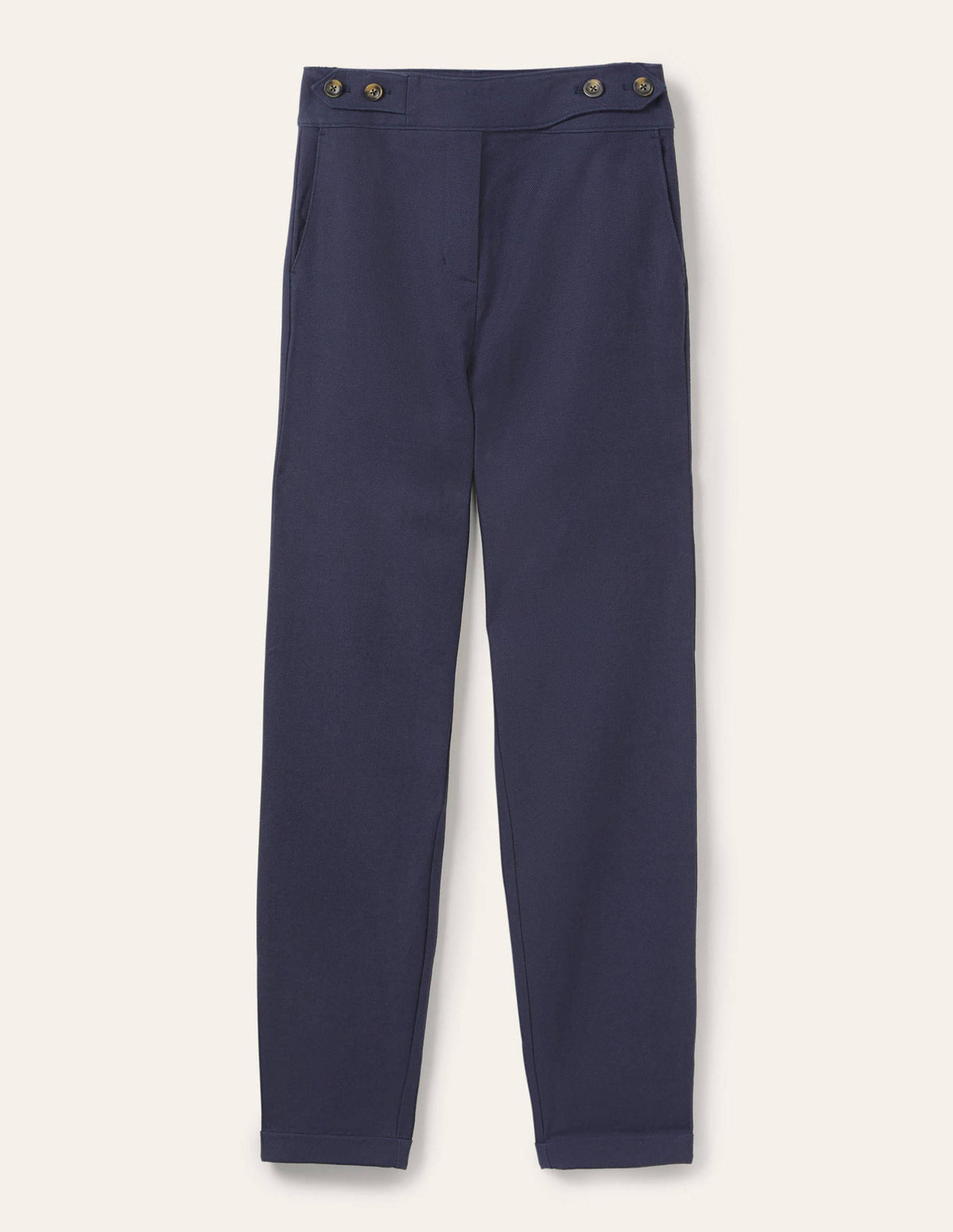 Tab Detail Trouser-Navy - Image 6