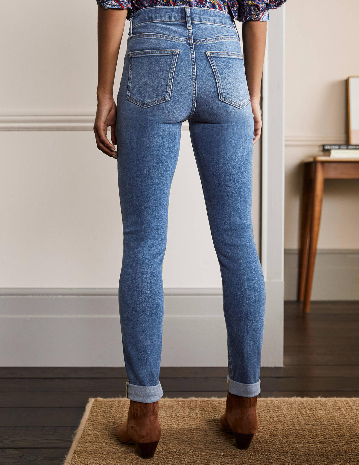 Seam Detail Skinny Jeans-Light Vintage-3