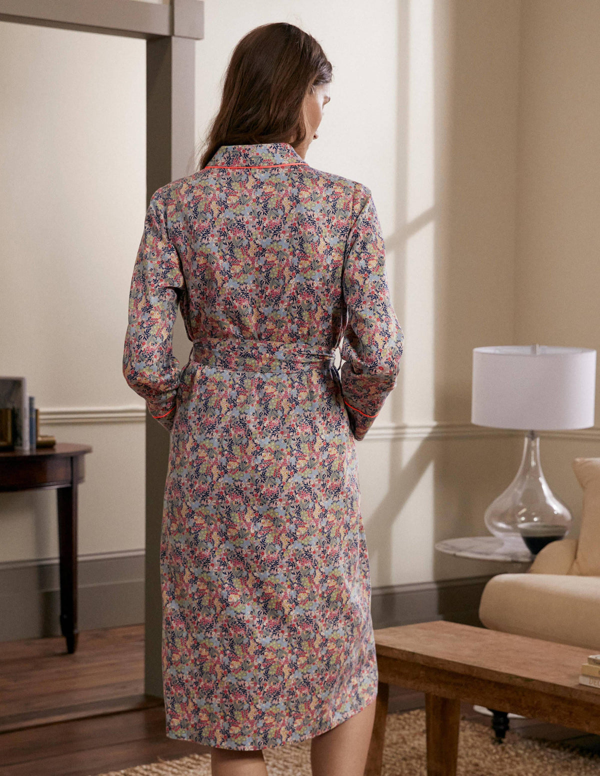 Cotton Dressing Gown-Milkshake, Enchanting Forest - Image 2