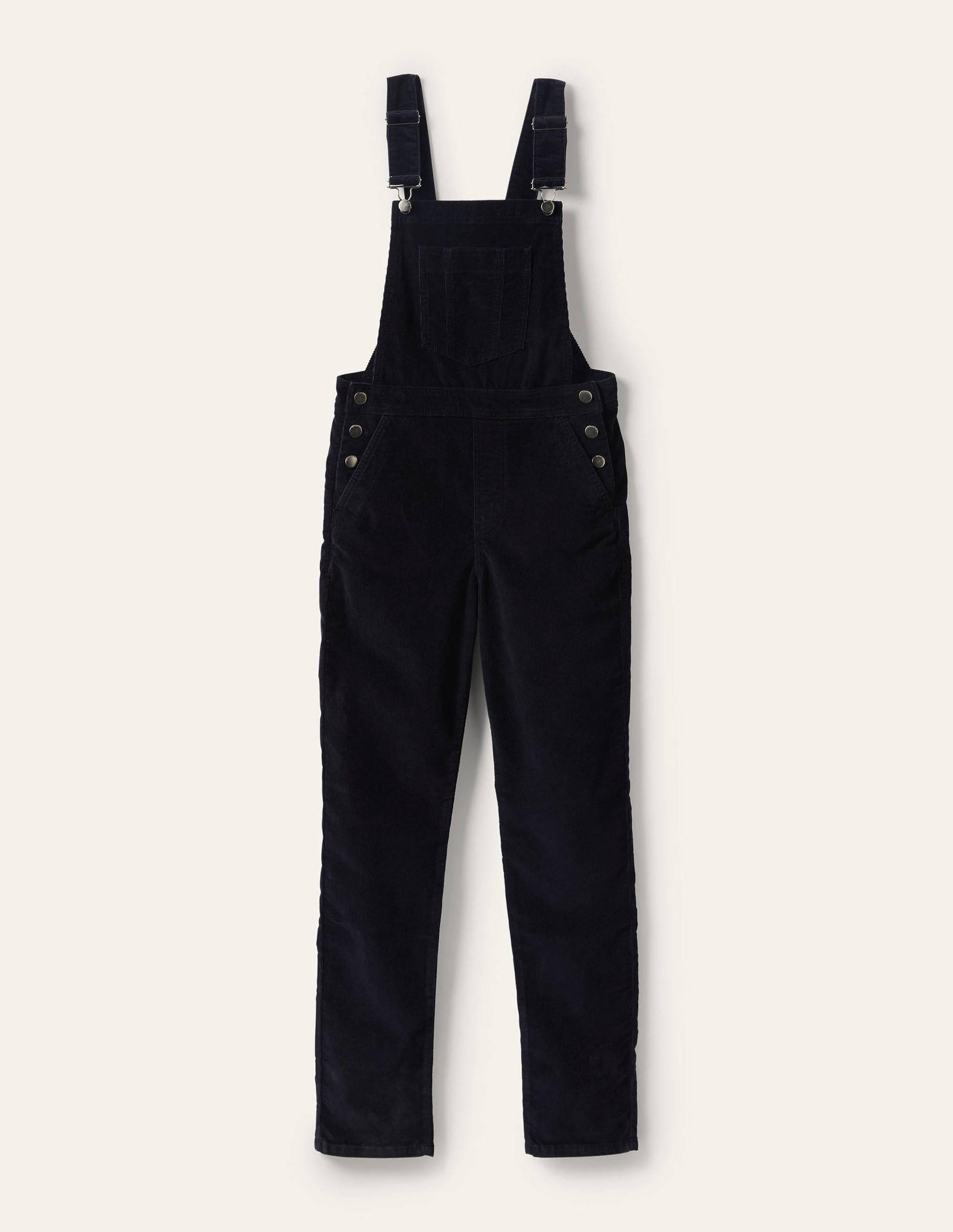 Girlfriend Dungarees-Navy Cord-6