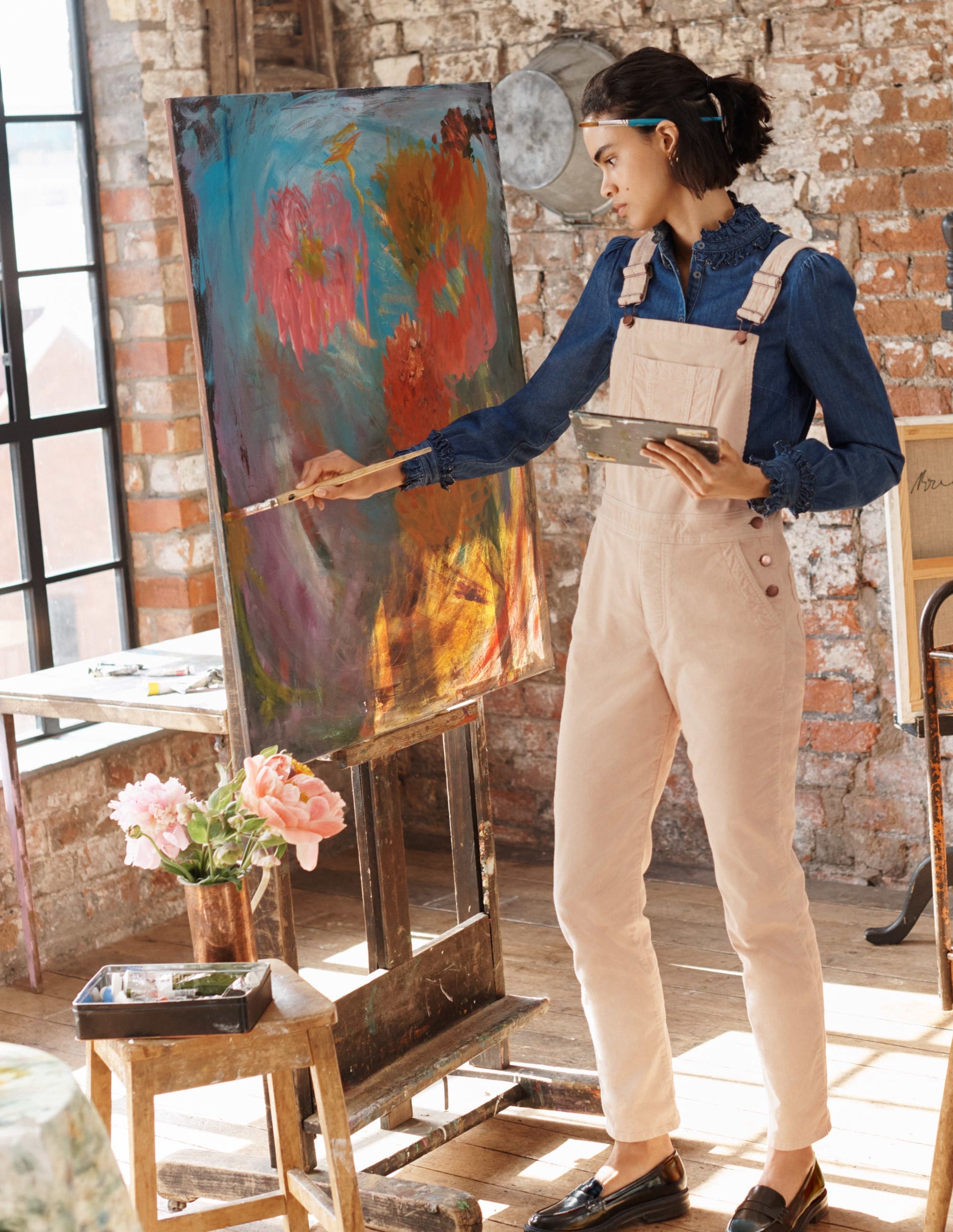 Girlfriend Dungarees-Rope Cord-5
