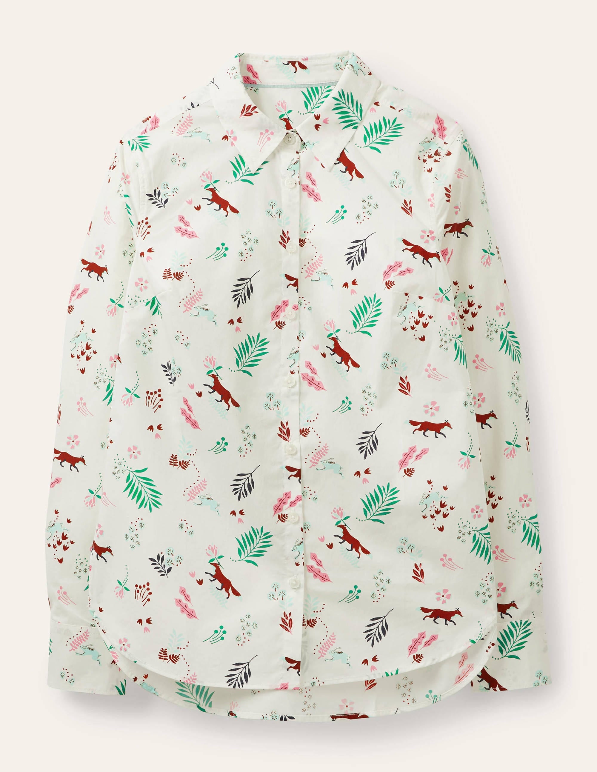The Cotton Shirt-Ivory, Fox Forest - Image 6