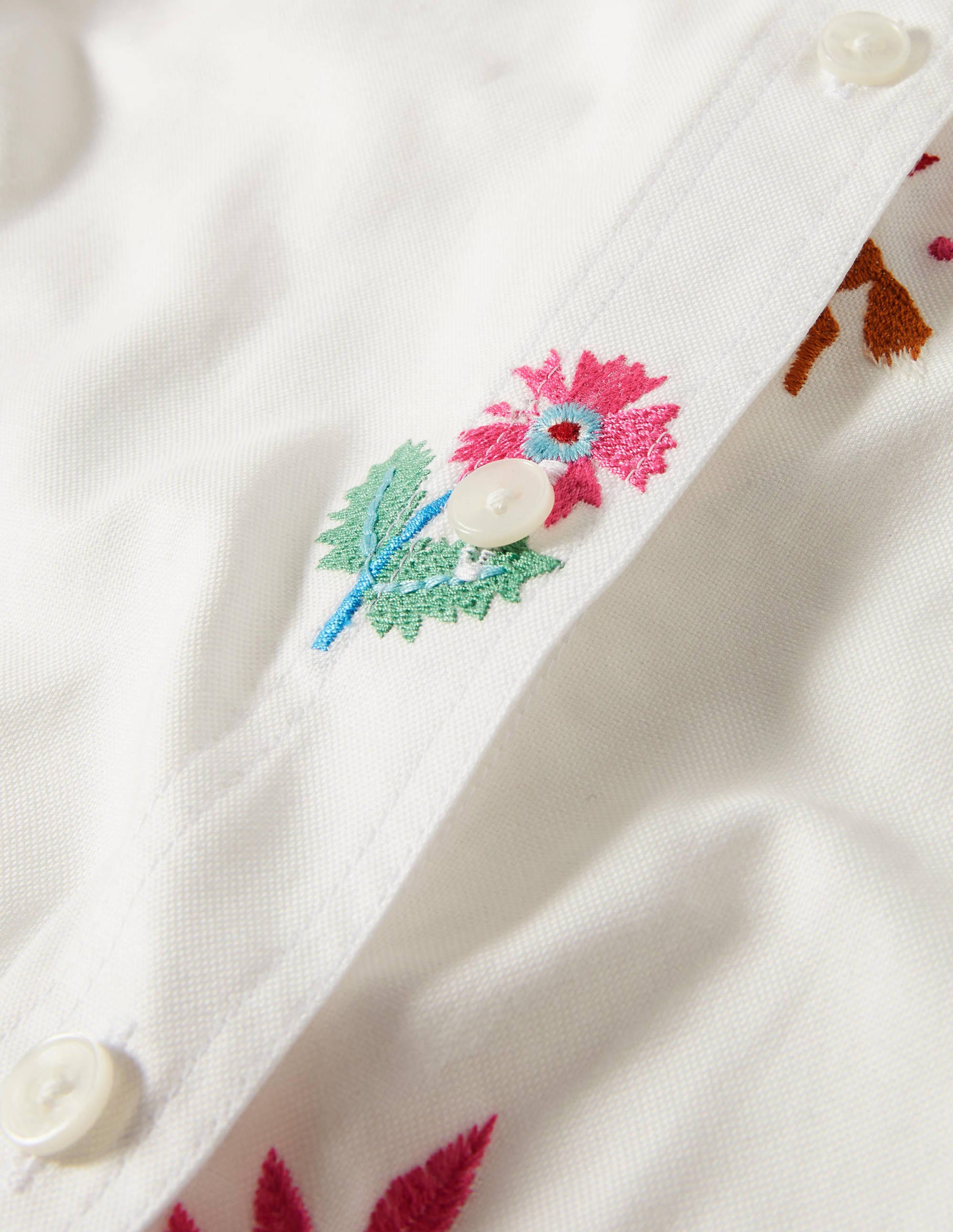 Agnes Oversized Shirt-White Embroidered - Image 5