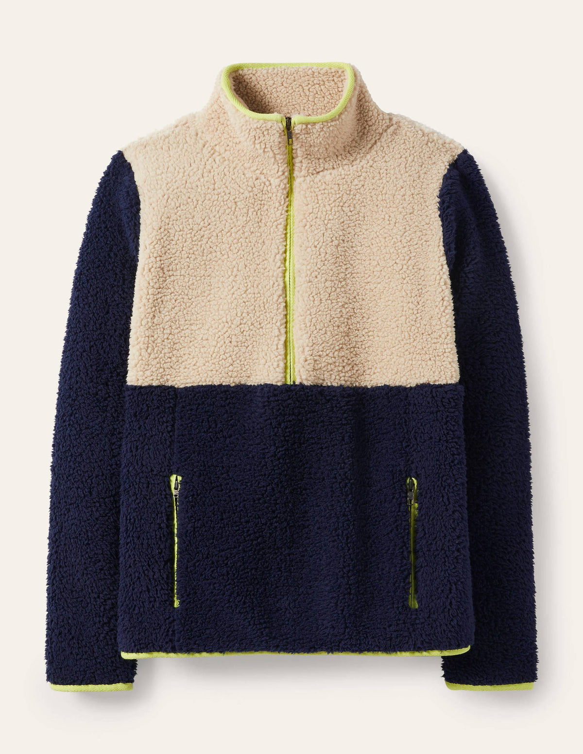 Greta Fleece-Navy / Ecru - Image 5