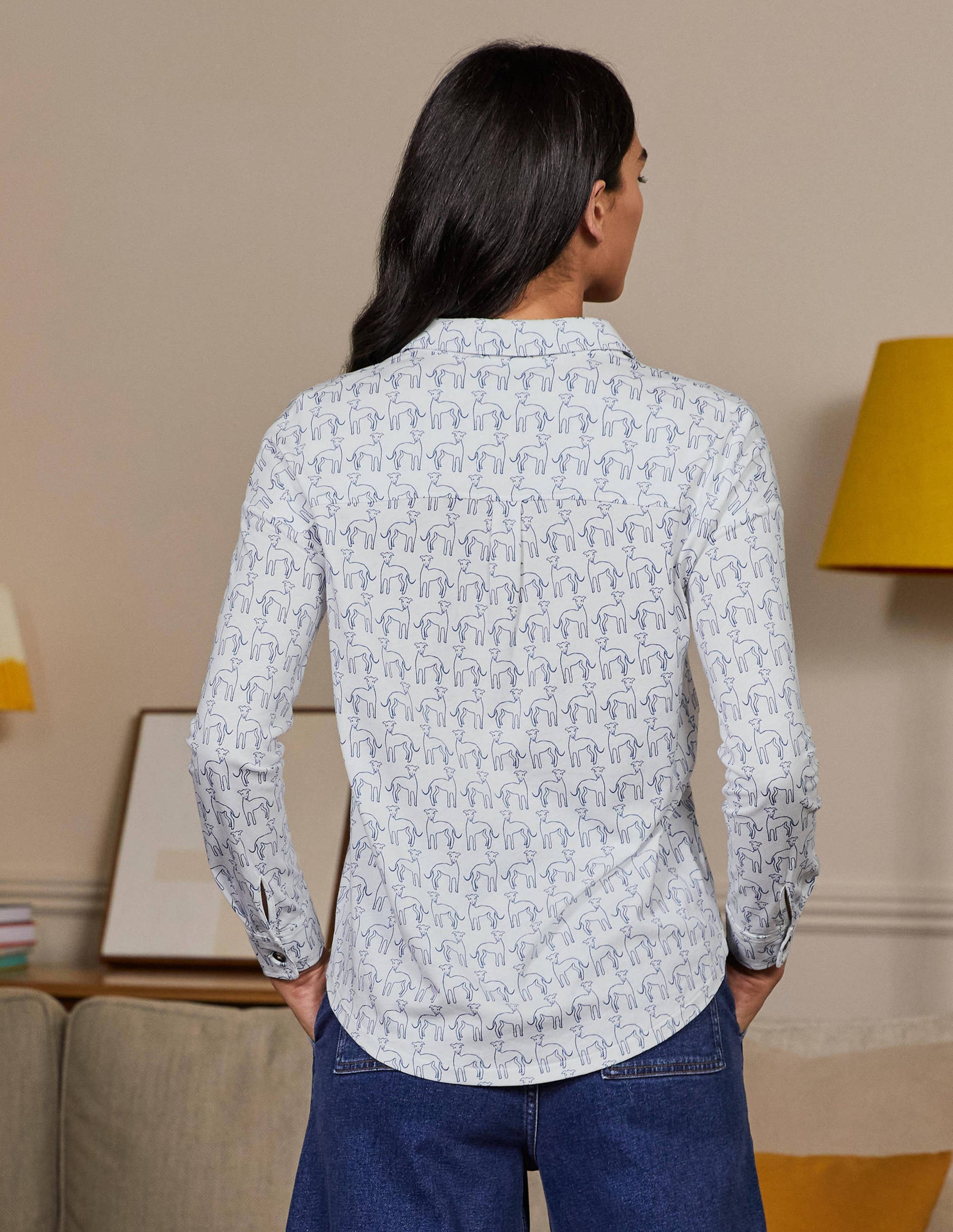Relaxed Jersey Shirt-Ivory, Greyhounds-2