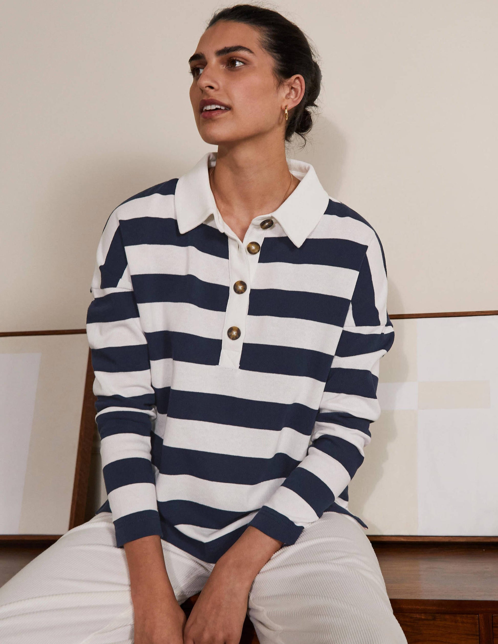 Phillipa Rugby Top-Navy/Ivory-4