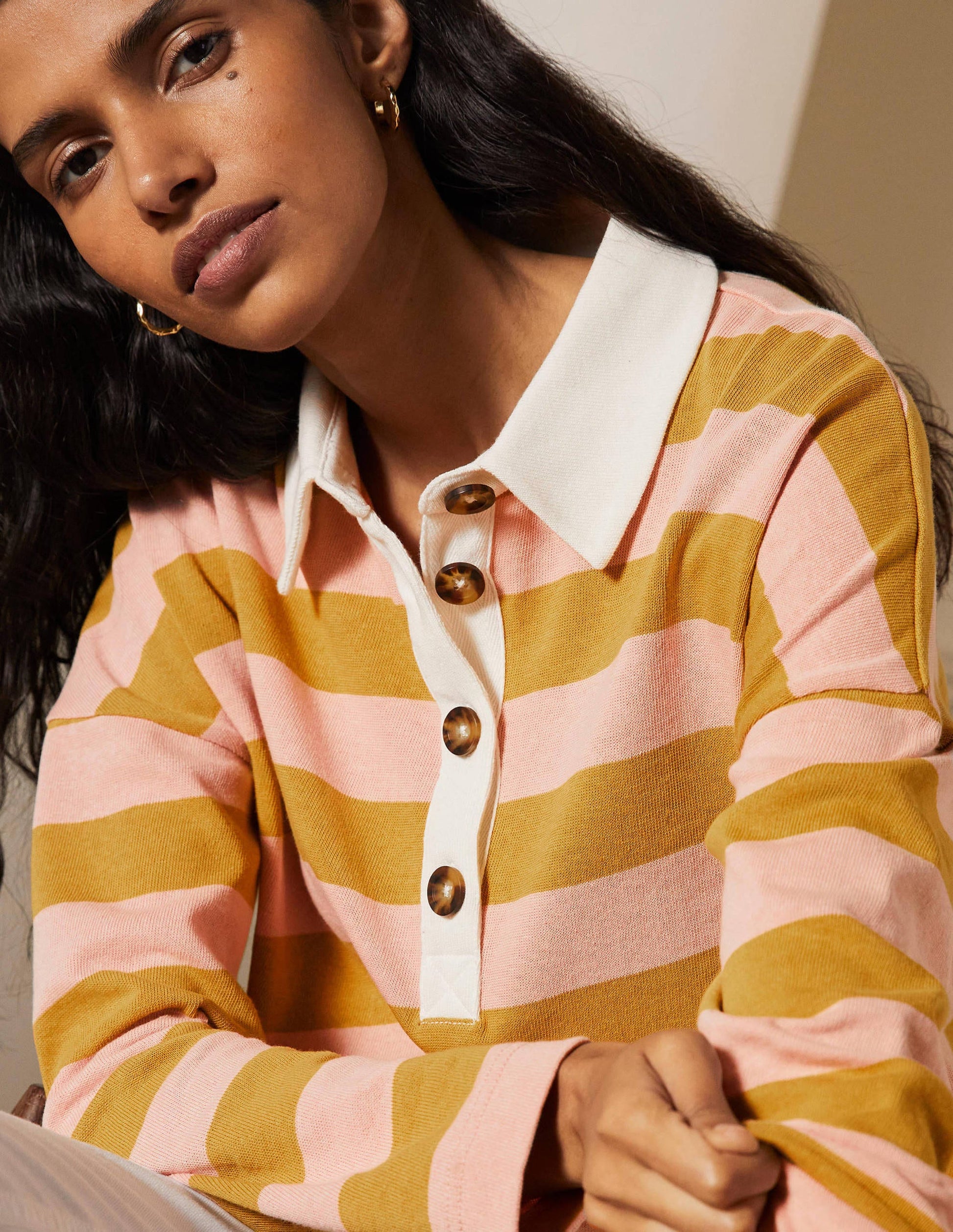 Phillipa Rugby Top-Milkshake/ Gold Rush-1