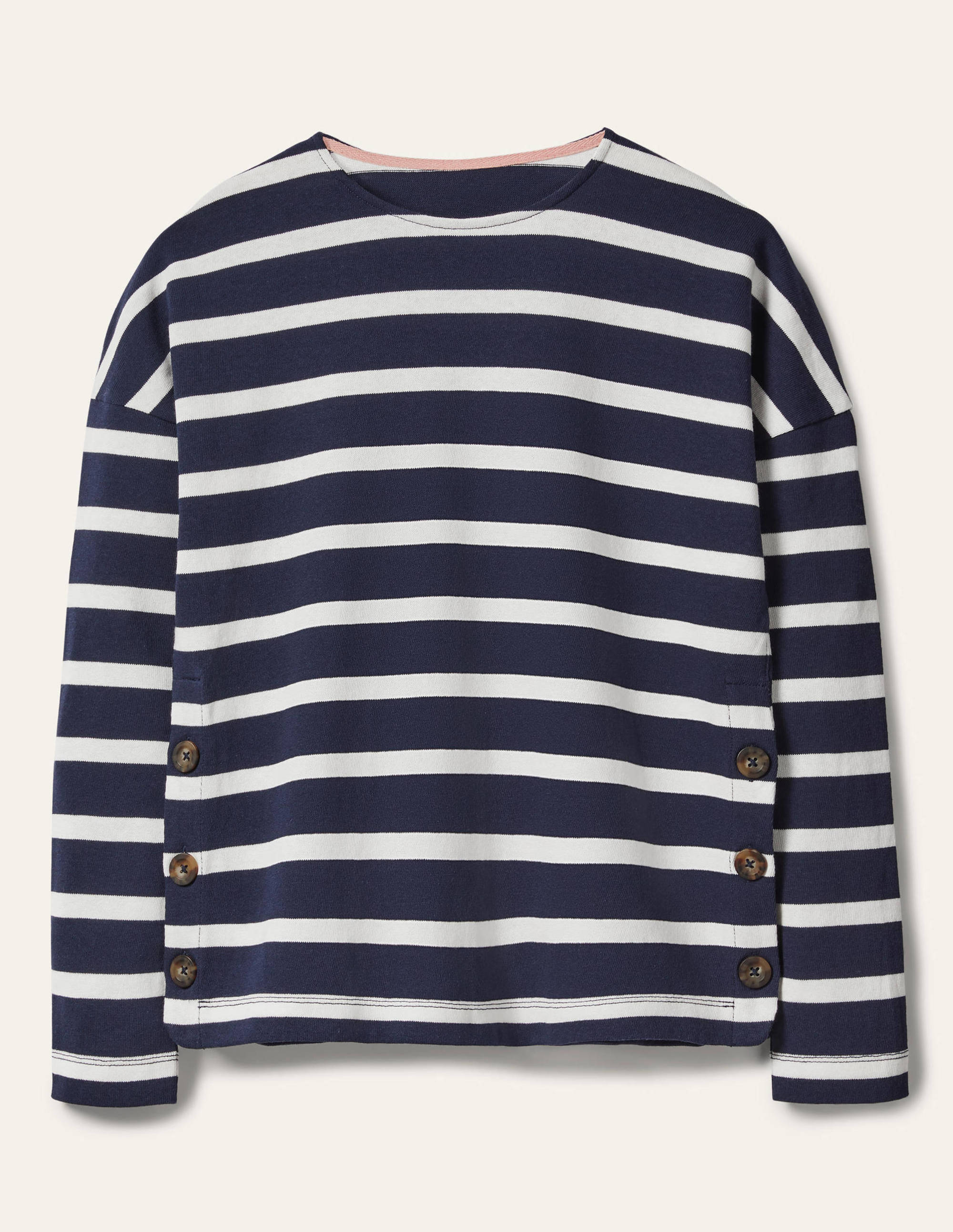 Sophie Long Sleeve Breton-Navy/Ivory - Image 5