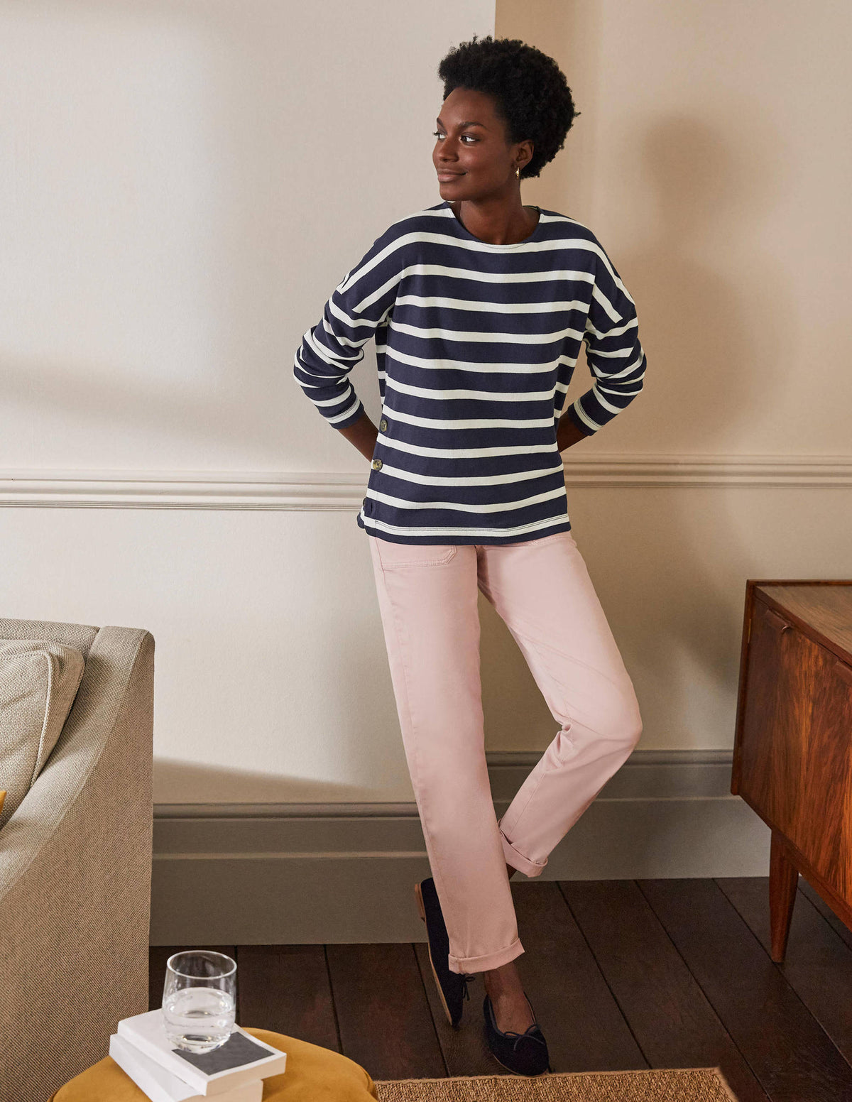 Sophie Long Sleeve Breton-Navy/Ivory-3