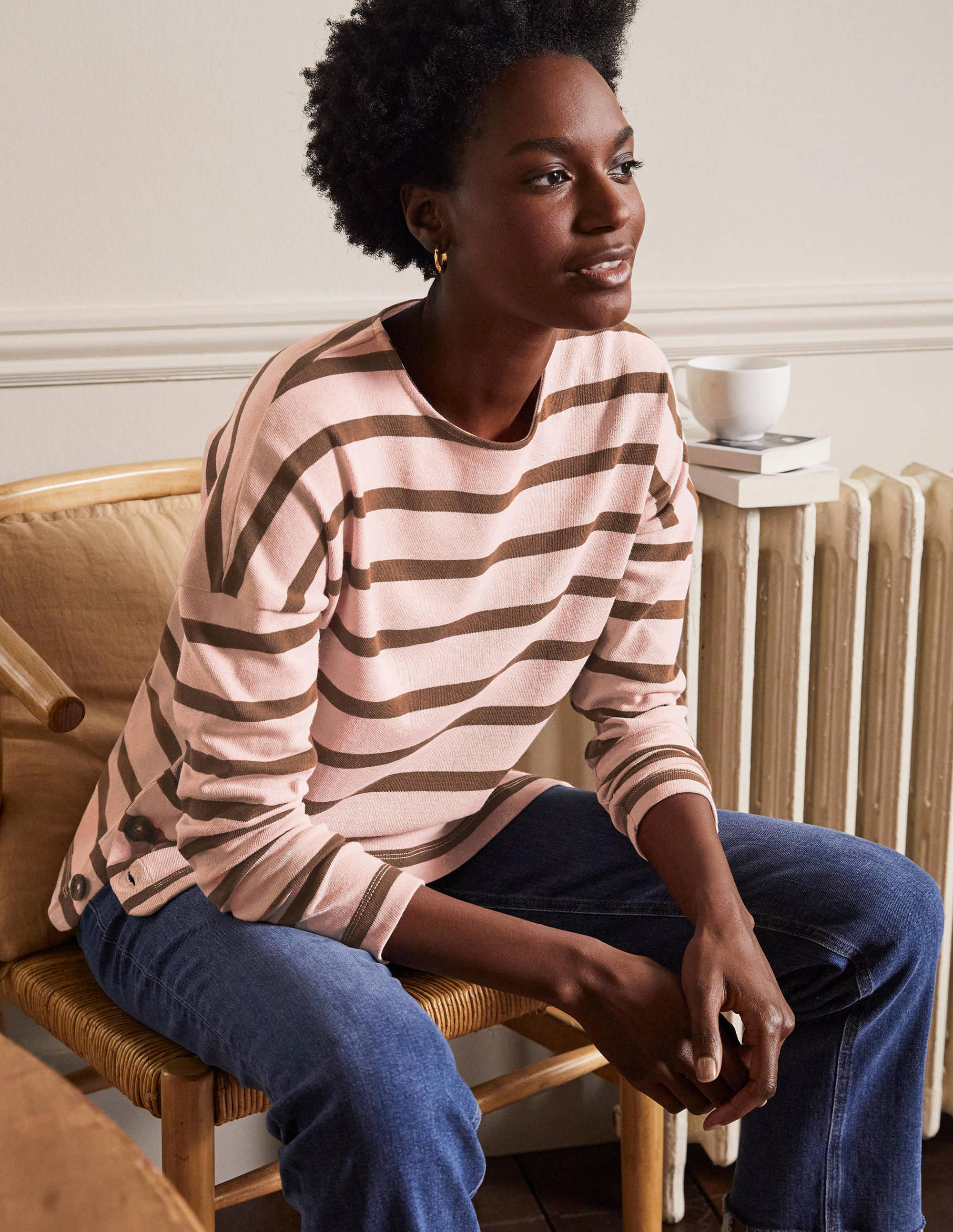 Sophie Long Sleeve Breton-Milkshake/Pony - Image 4